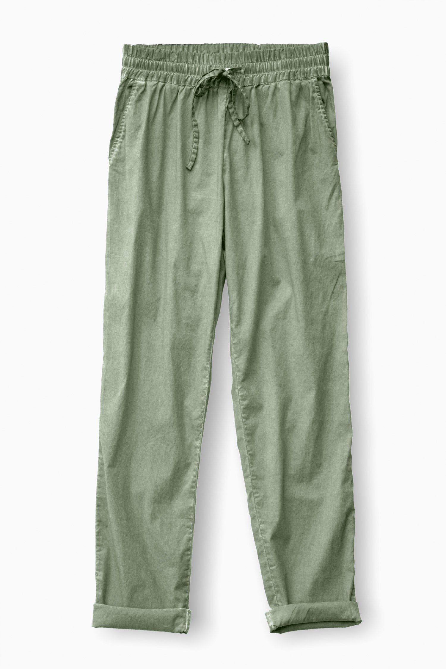 Poplin Slacks in Palm - Pants