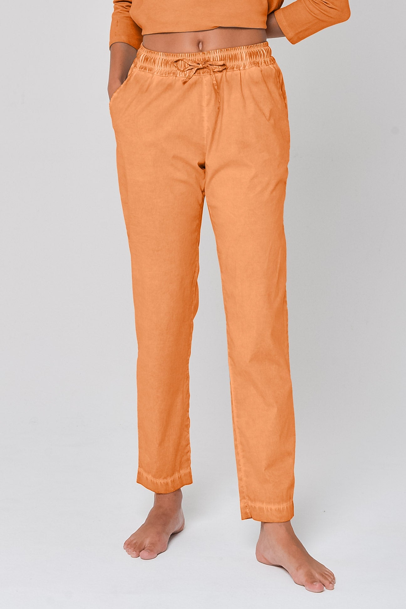 Poplin Slacks in Sundance - Pants