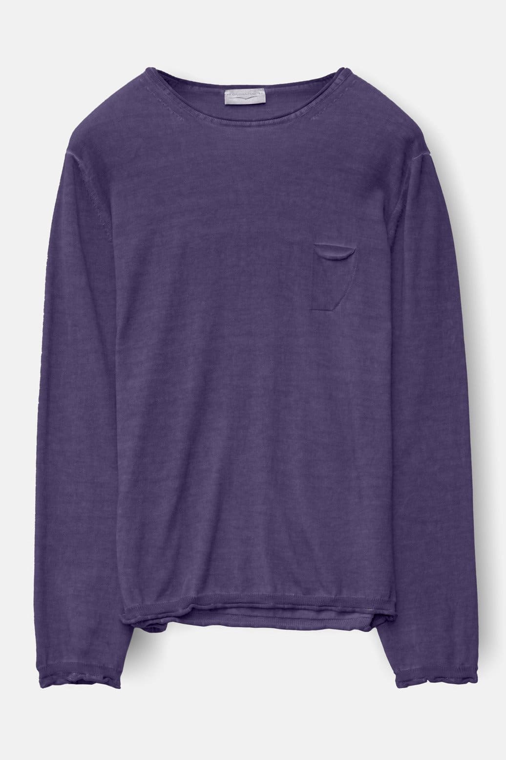 Rolled Hems Cotton Sweater - Mirto - Sweaters