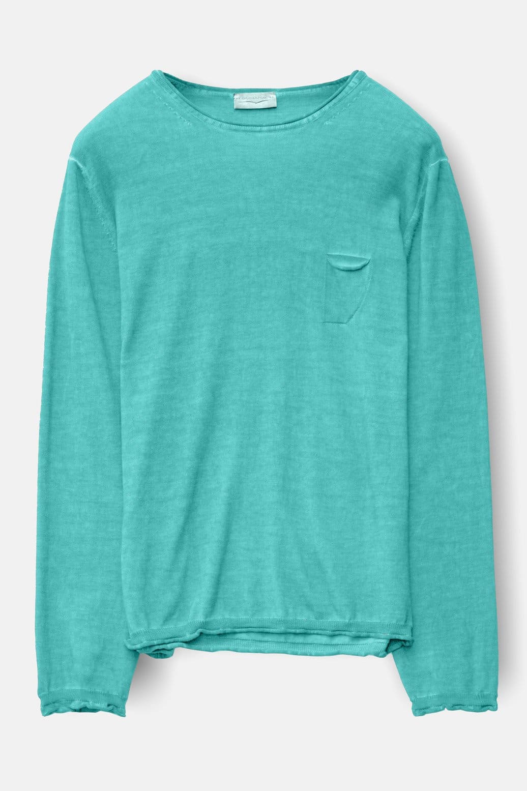 Rolled Hems Cotton Sweater - Paraggi - Sweaters
