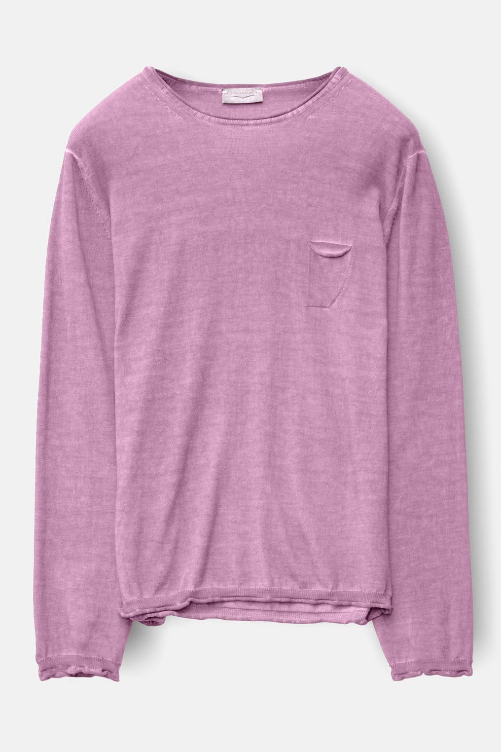 Rolled Hems Cotton Sweater - Peonia - Sweaters