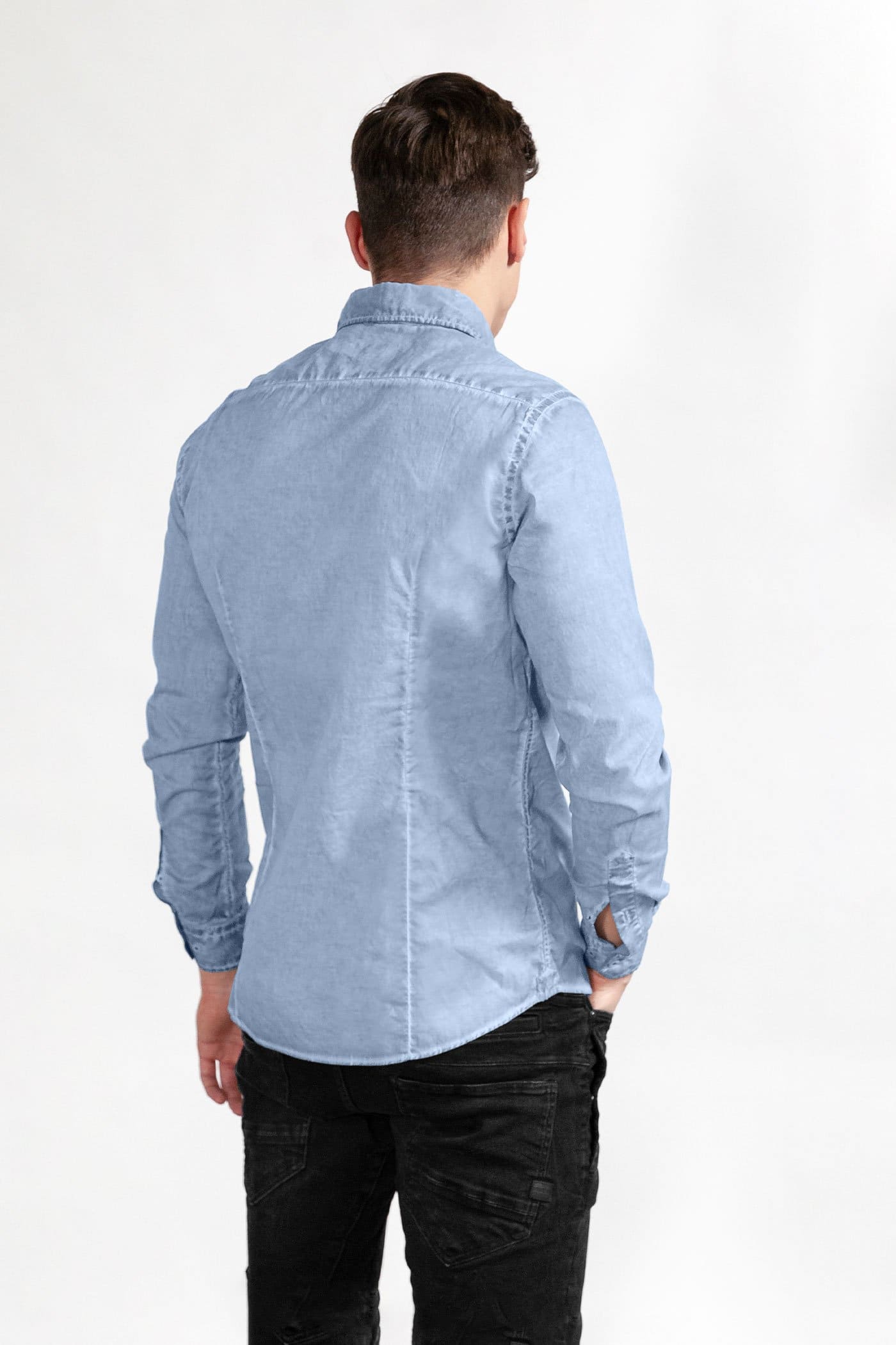 Slim-Fit Stretch Poplin Shirt - Fiji - Shirts