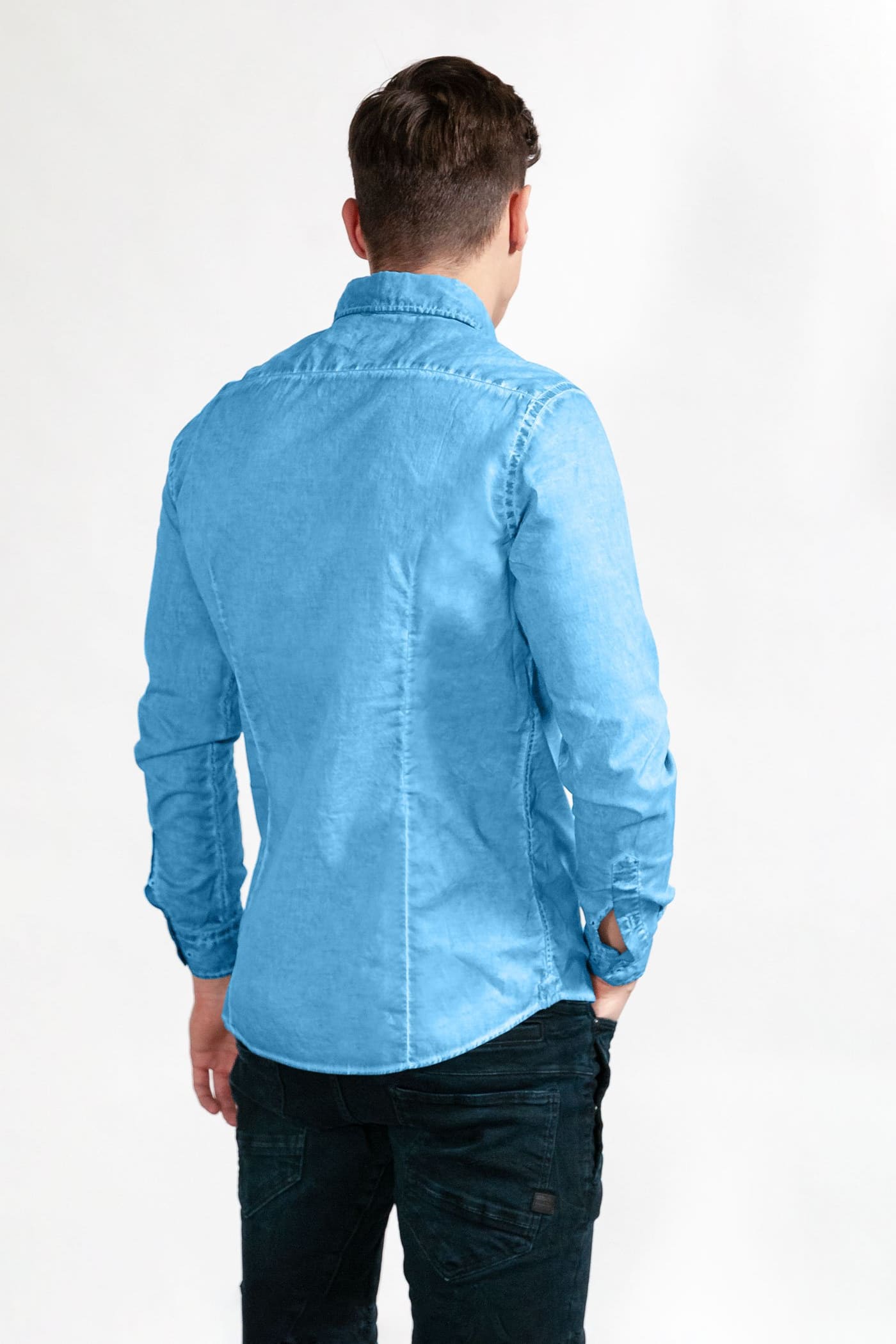 Slim-Fit Stretch Poplin Shirt - Lavezzi - Shirts