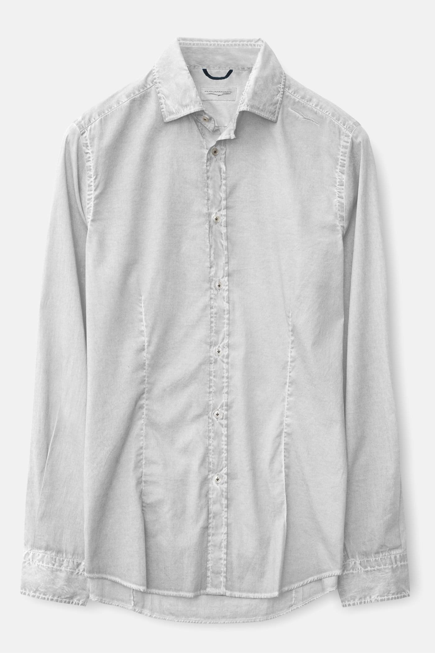 Slim-Fit Stretch Poplin Shirt - Marmo - Shirts