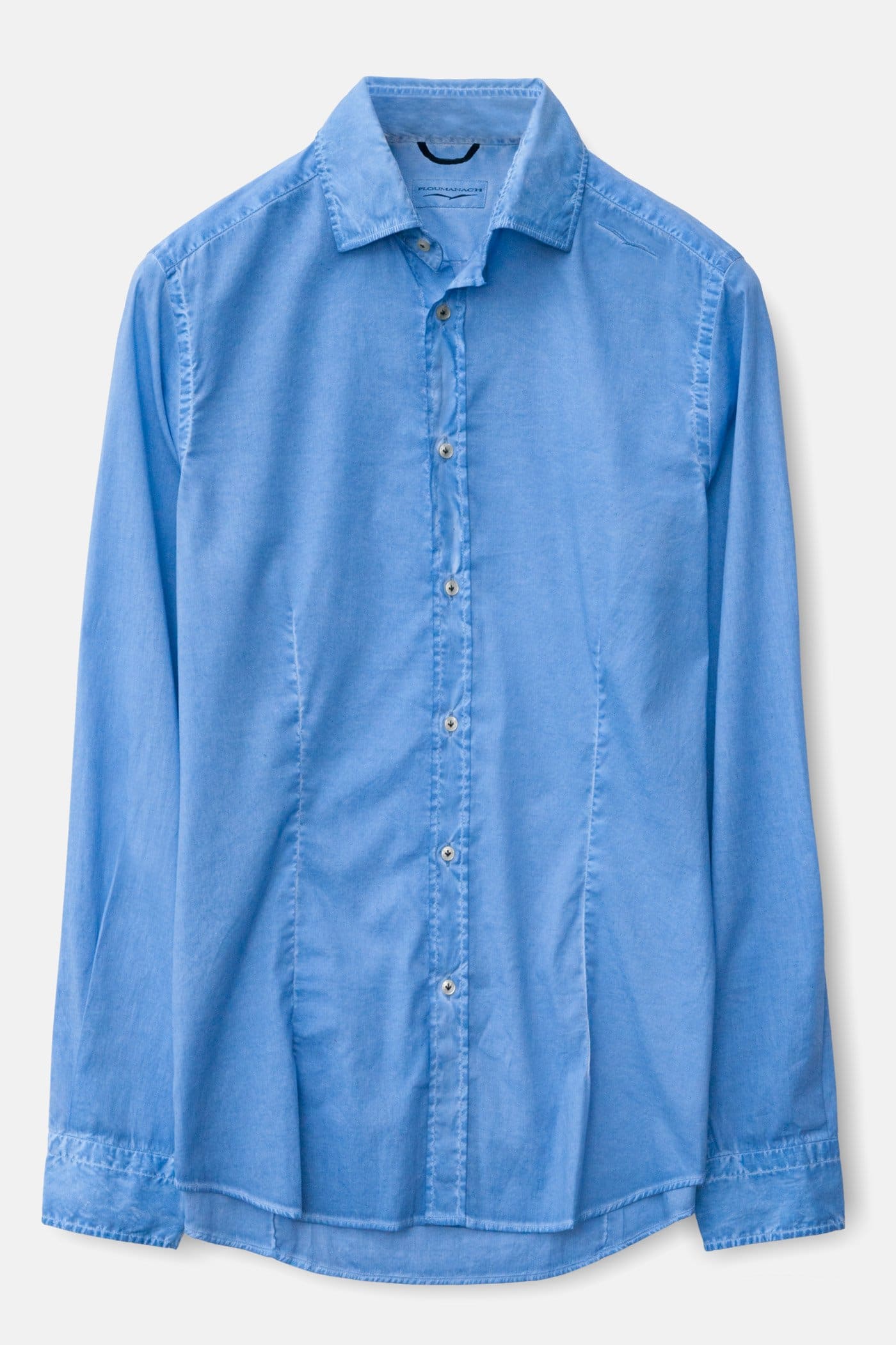 Slim-Fit Stretch Poplin Shirt - Oceano - Shirts