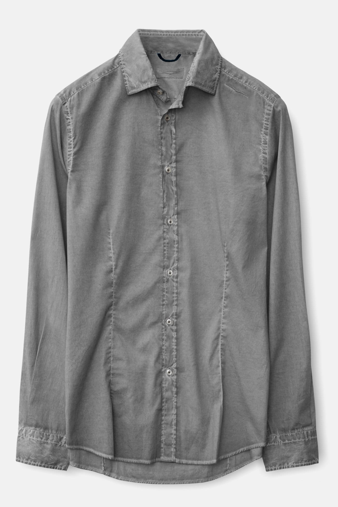 Slim-Fit Stretch Poplin Shirt - Pietra - Shirts
