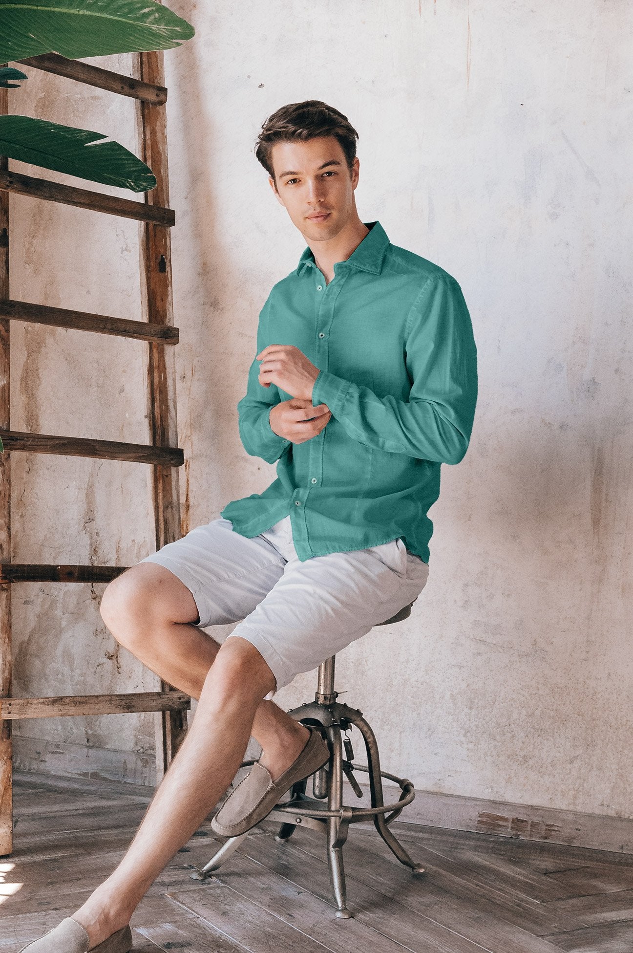 Slim Fit Voile Shirt - Bahama - Shirts