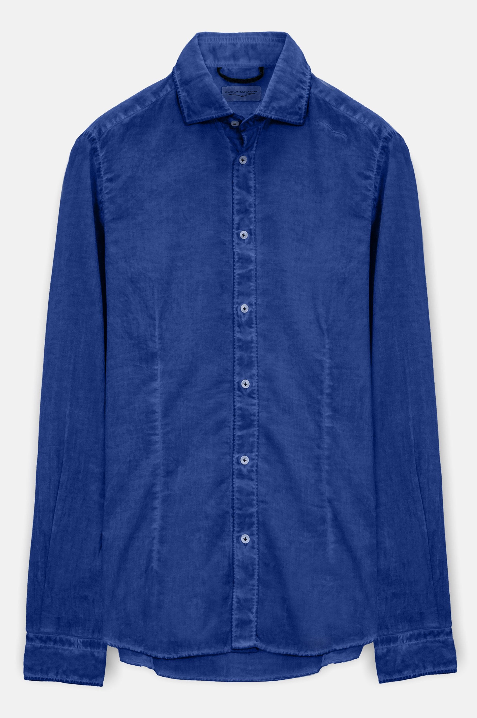 Slim Fit Voile Shirt - Royal - Shirts