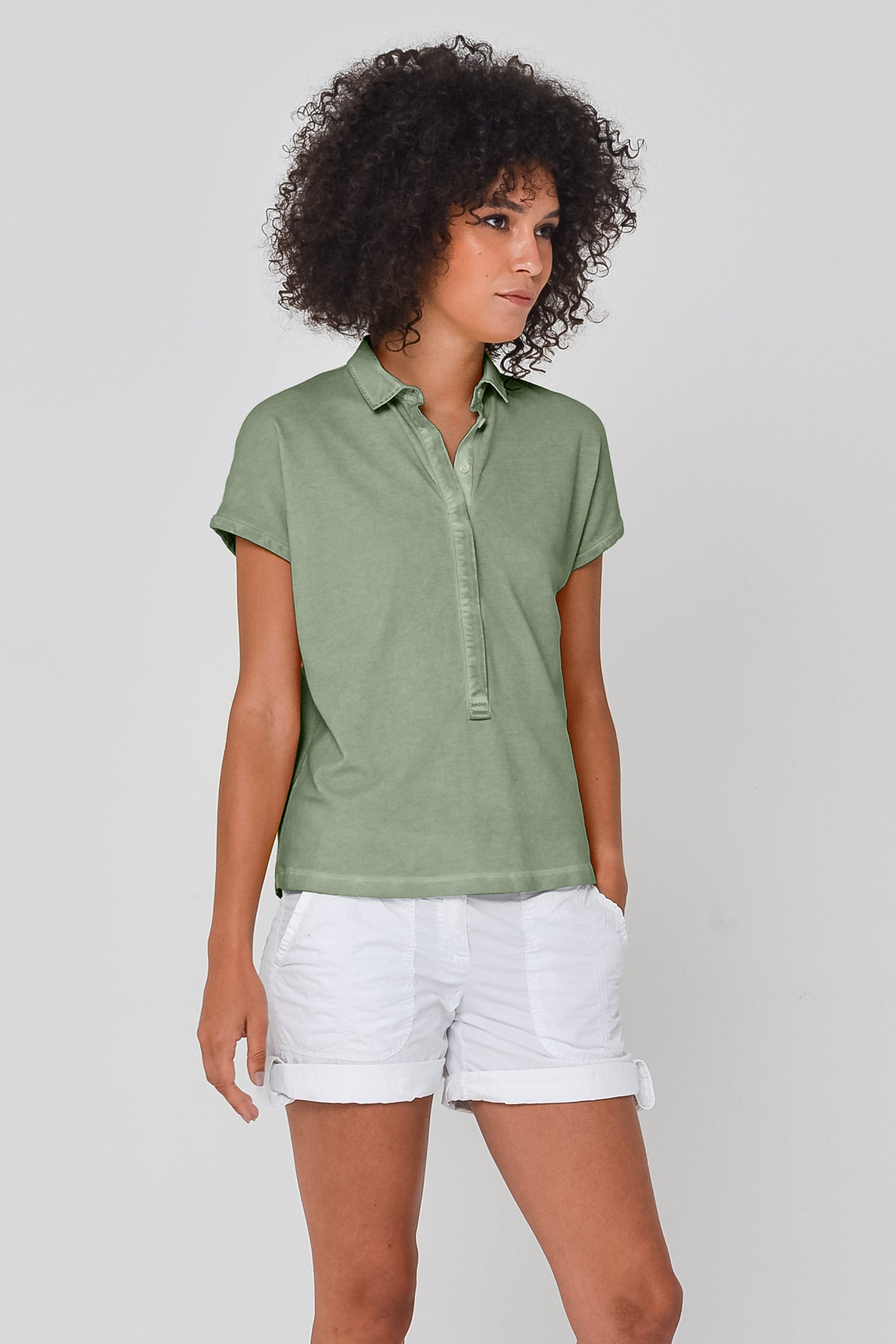 Summer Love Polo in Palm - Polos