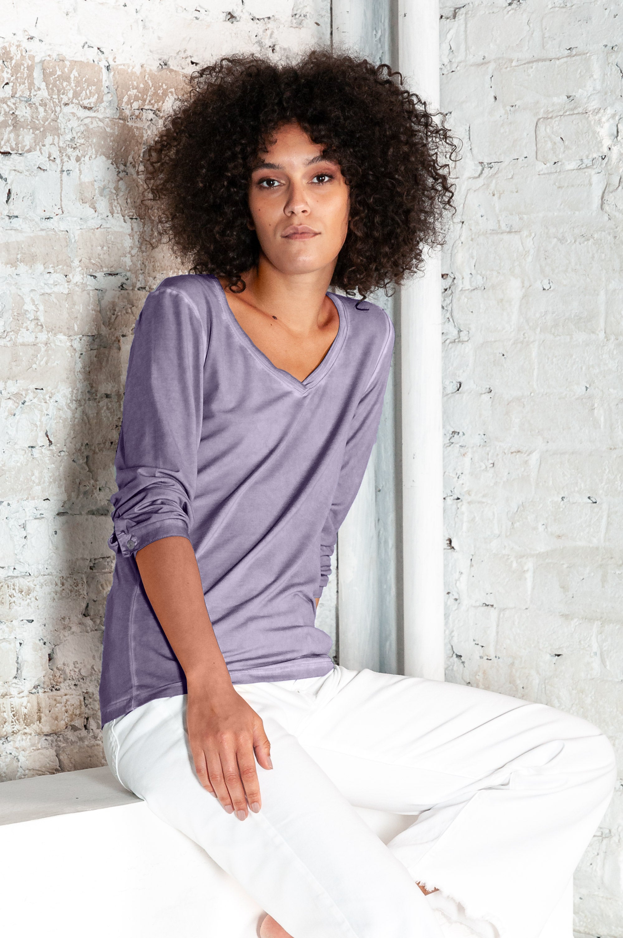 Sweet Heart Tee in Mauve - T-Shirt