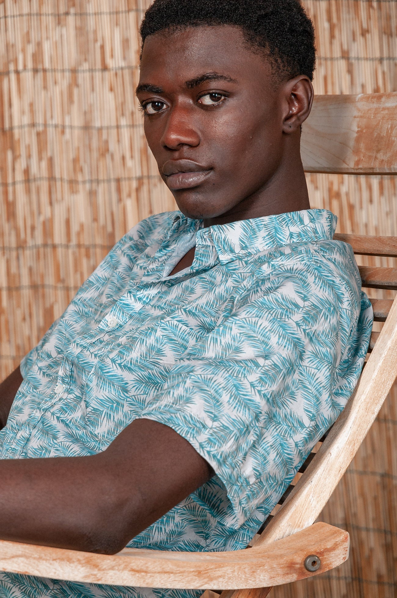 Unisex Voile Shirt in Cycas Print - Shirts