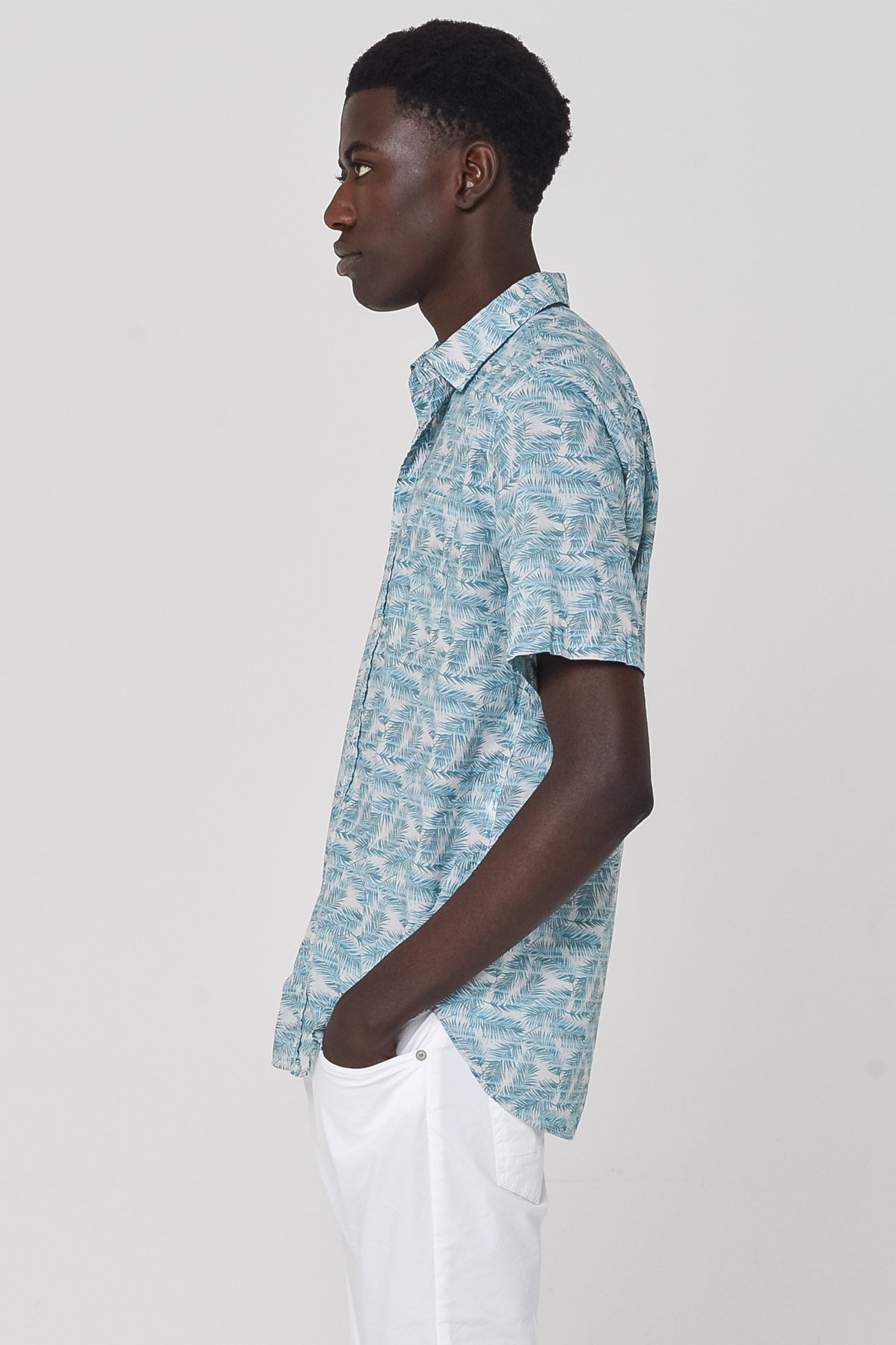 Unisex Voile Shirt in Cycas Print - Shirts