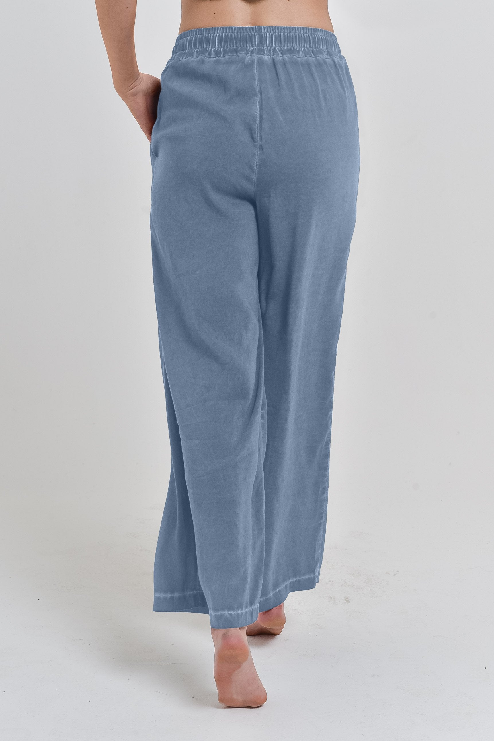 Viscose Billow Slacks - Jeans - Pants