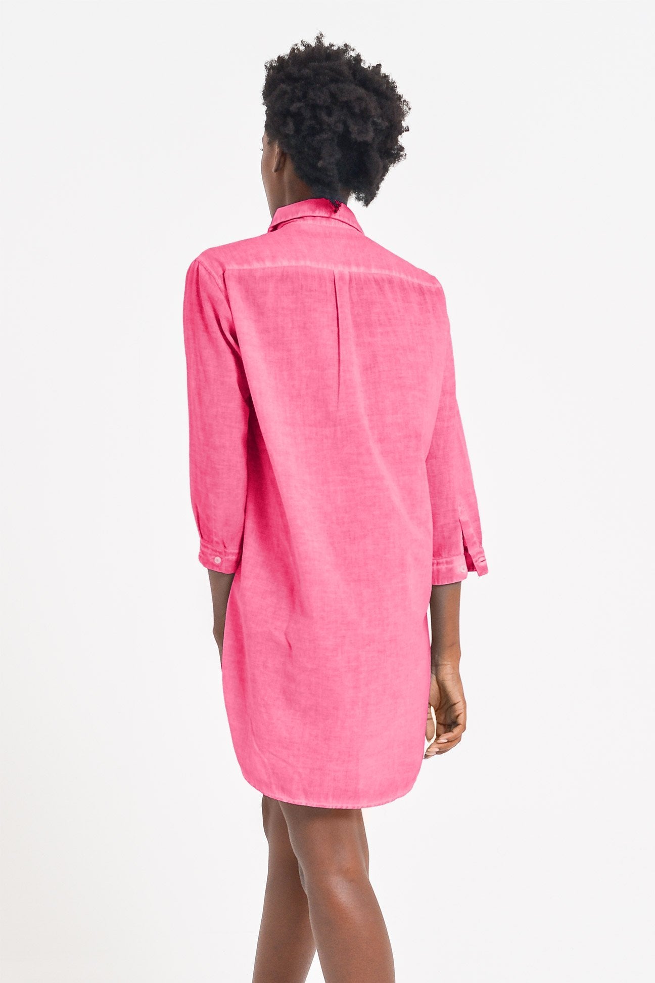 Voile Mini Shirtdress - Fragola - Chemisier