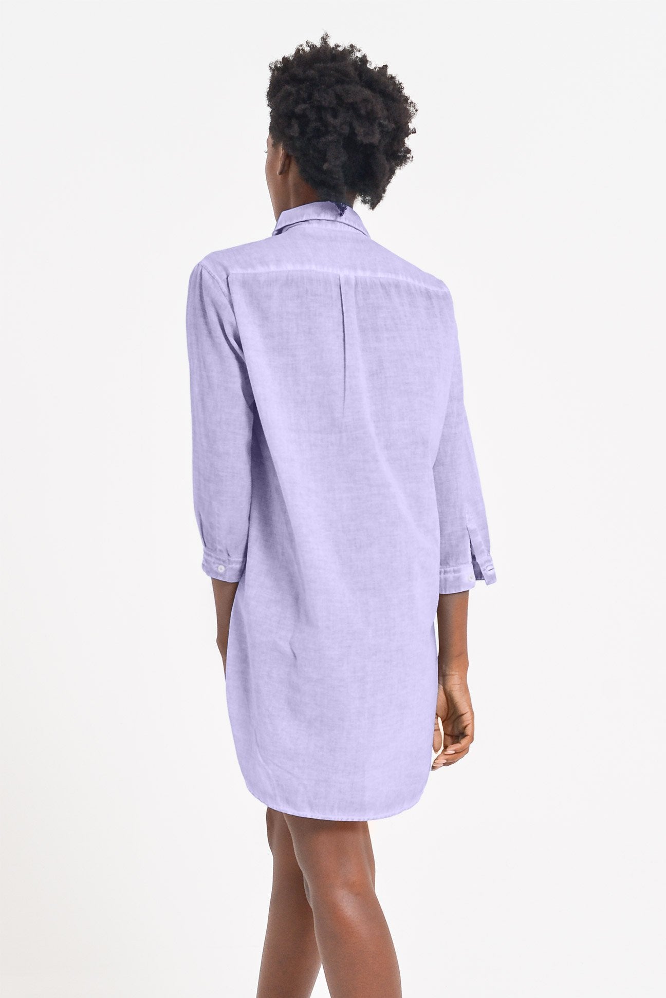 Voile Mini Shirtdress - Glicine - Chemisier