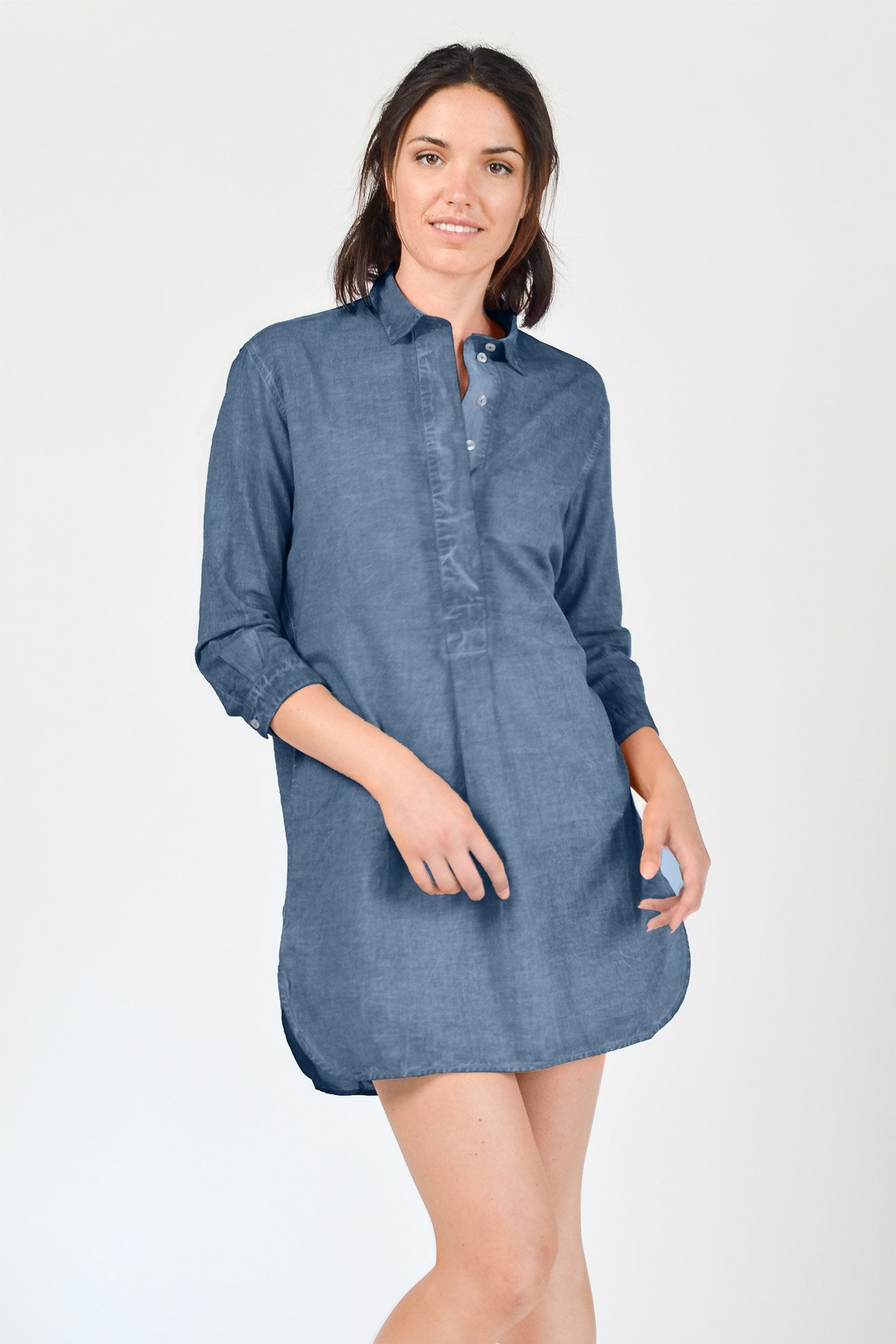 Voile Mini Shirtdress - Jeans - Chemisier