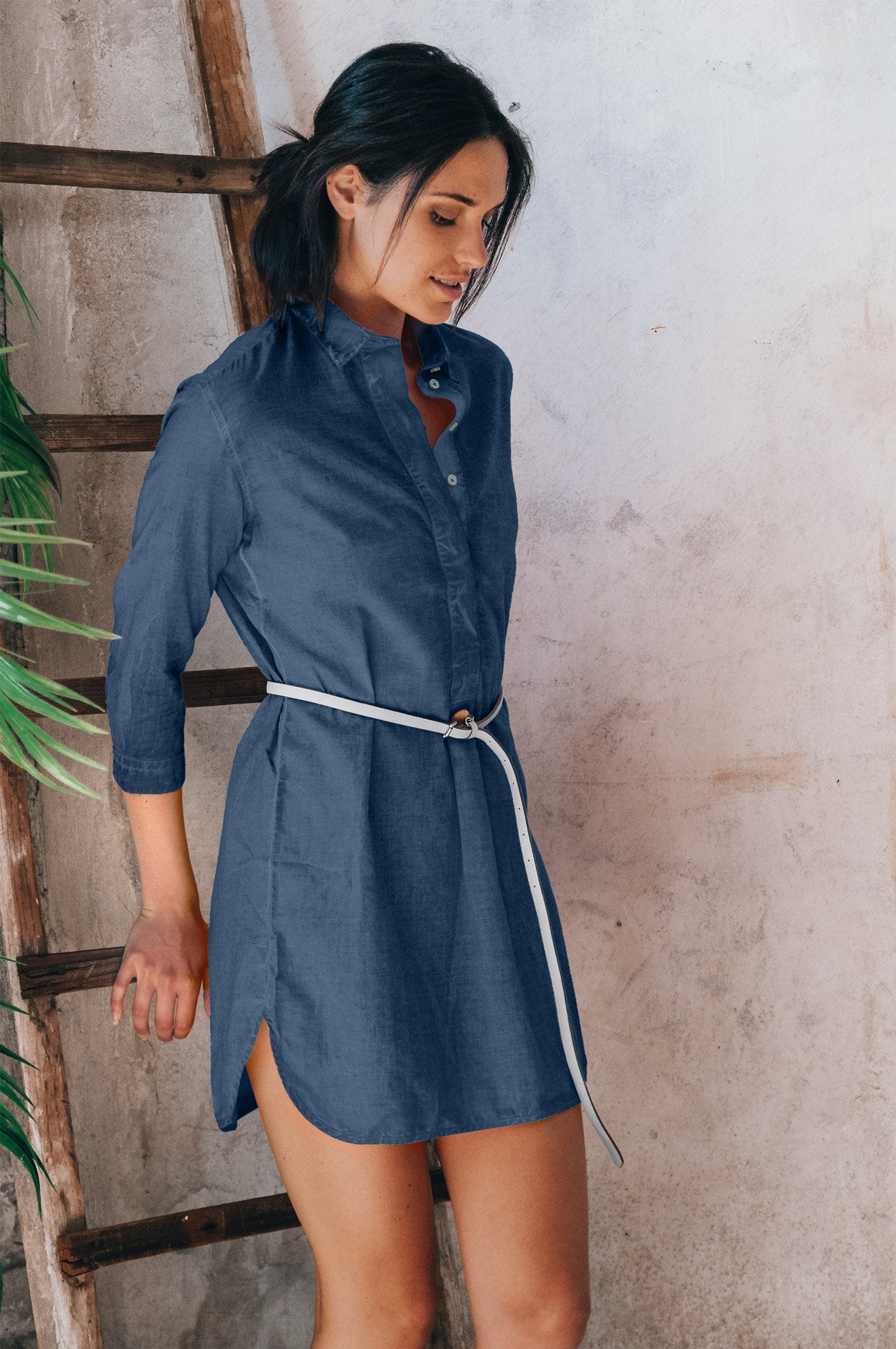 Voile Mini Shirtdress - Jeans - Chemisier