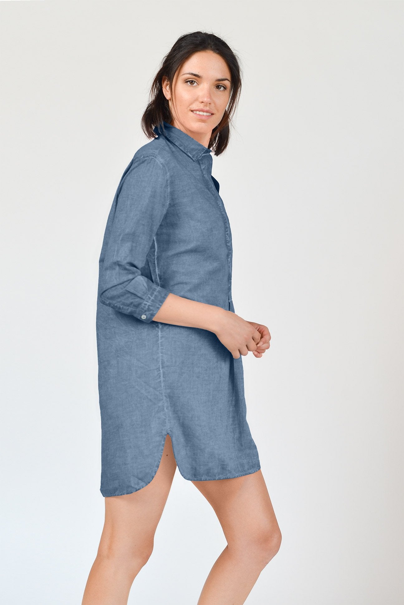 Voile Mini Shirtdress - Jeans - Chemisier
