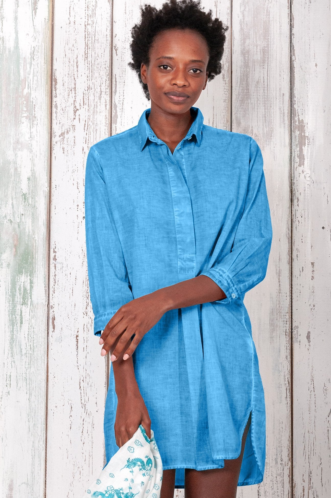 Voile Mini Shirtdress - Lavezzi - Chemisier