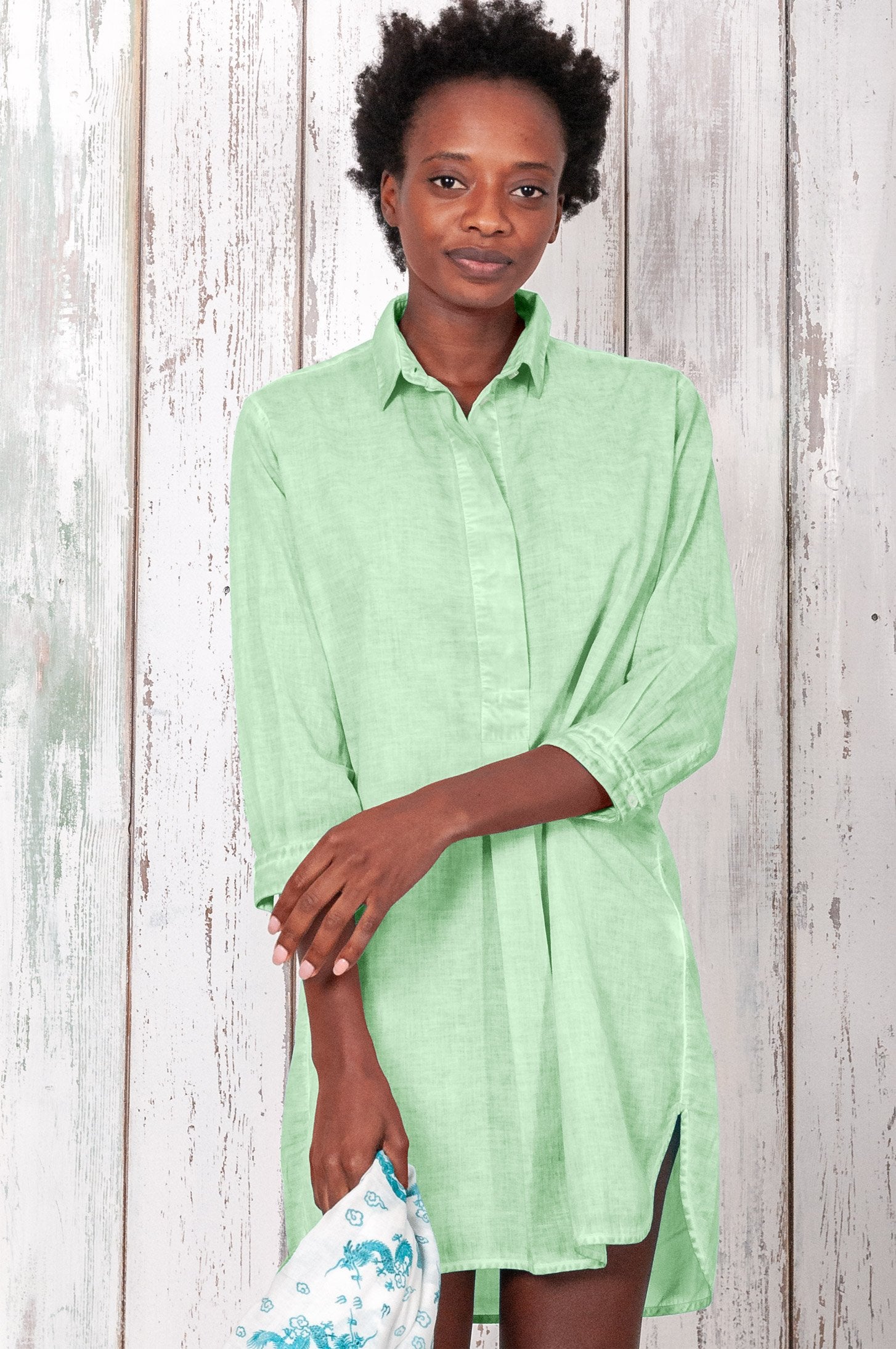 Voile Mini Shirtdress - Ninfea - Chemisier