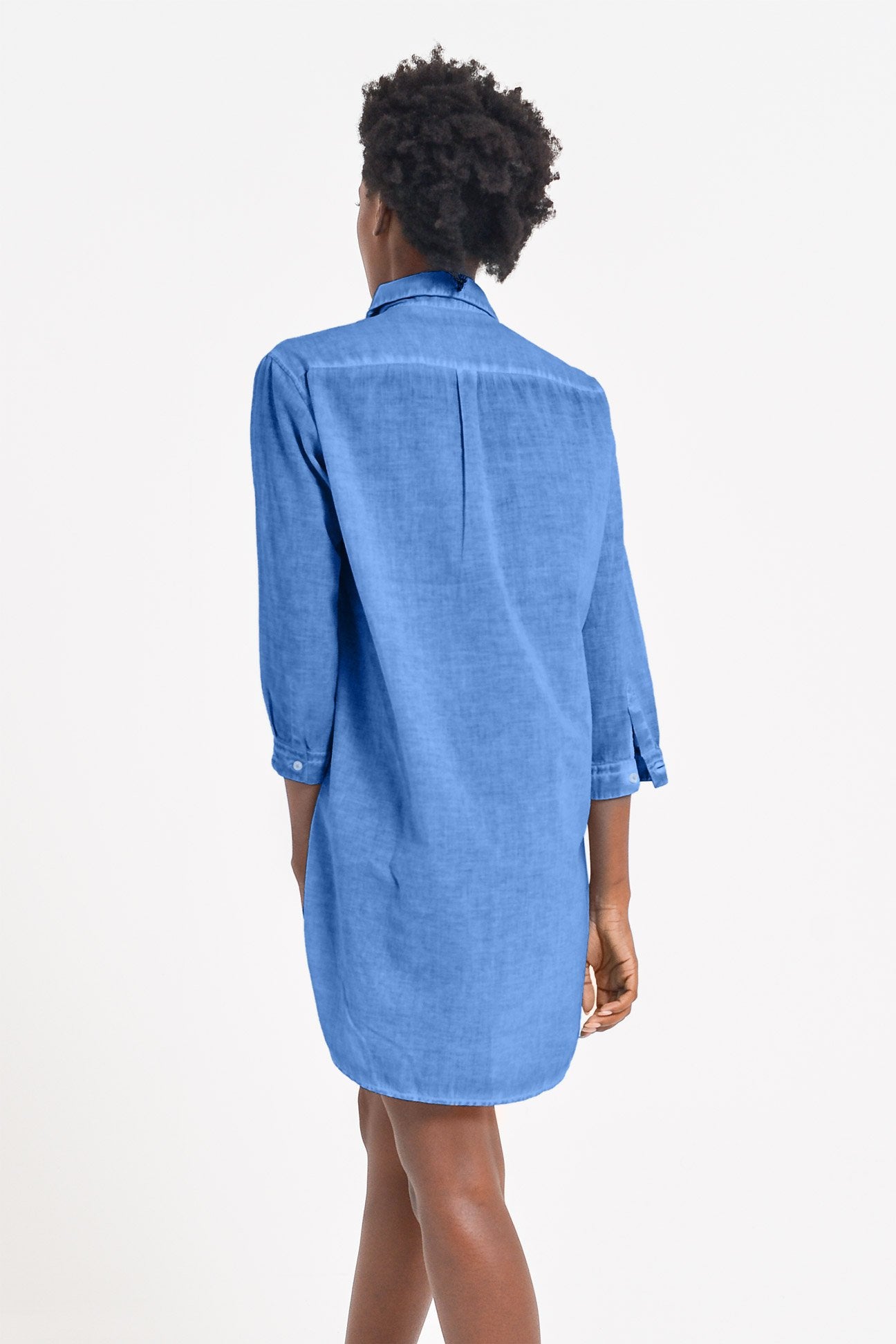 Voile Mini Shirtdress - Oceano - Chemisier