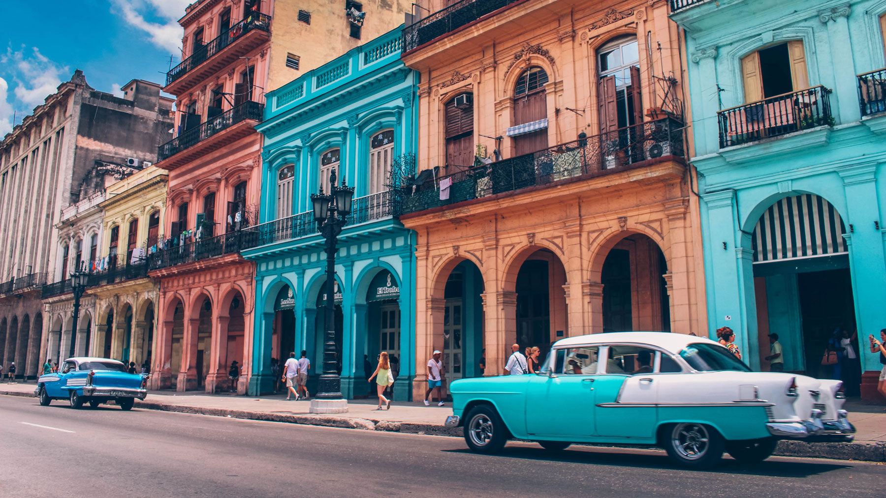 Cuba colored houses