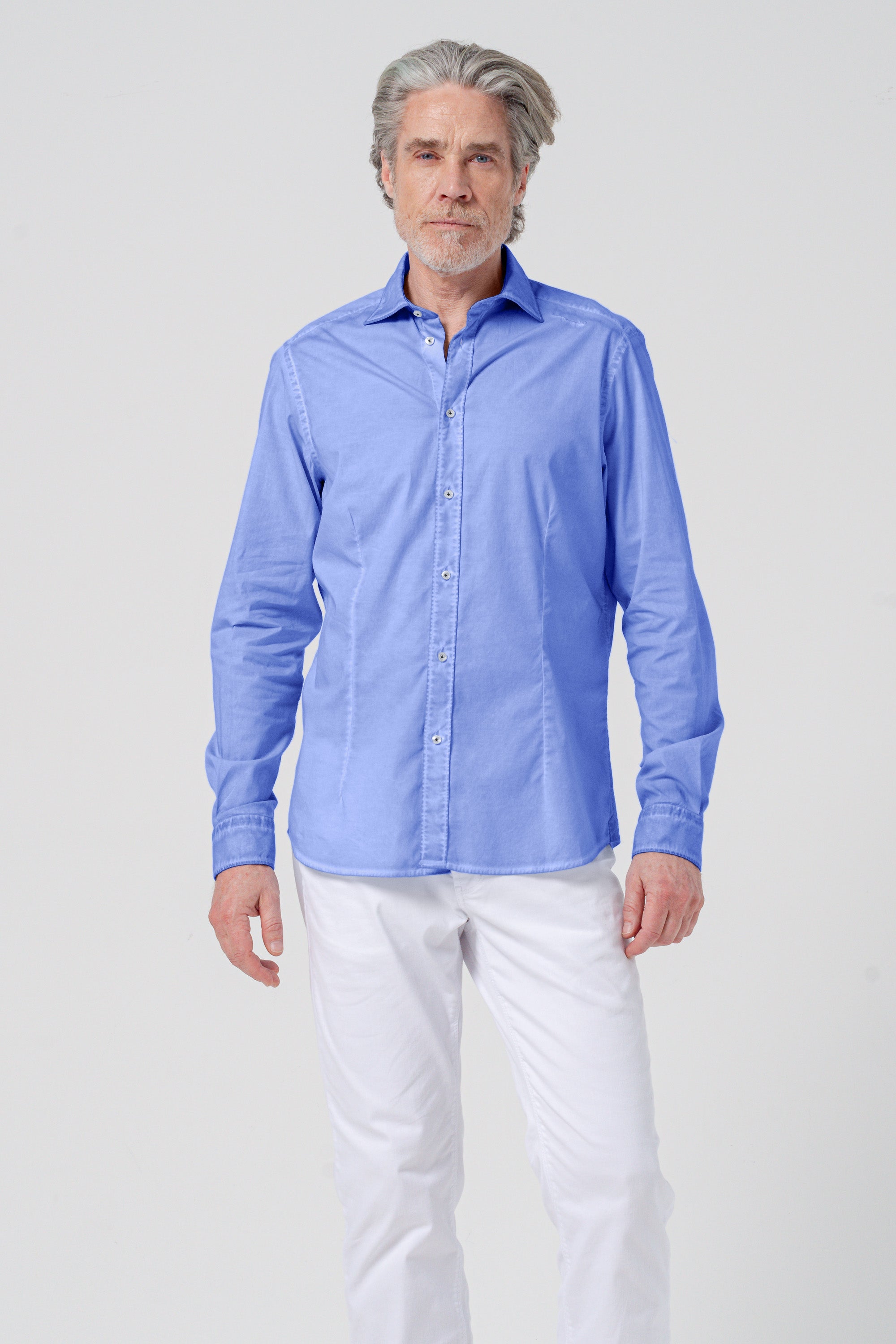 Slim Fit Poplin Shirt - Bay