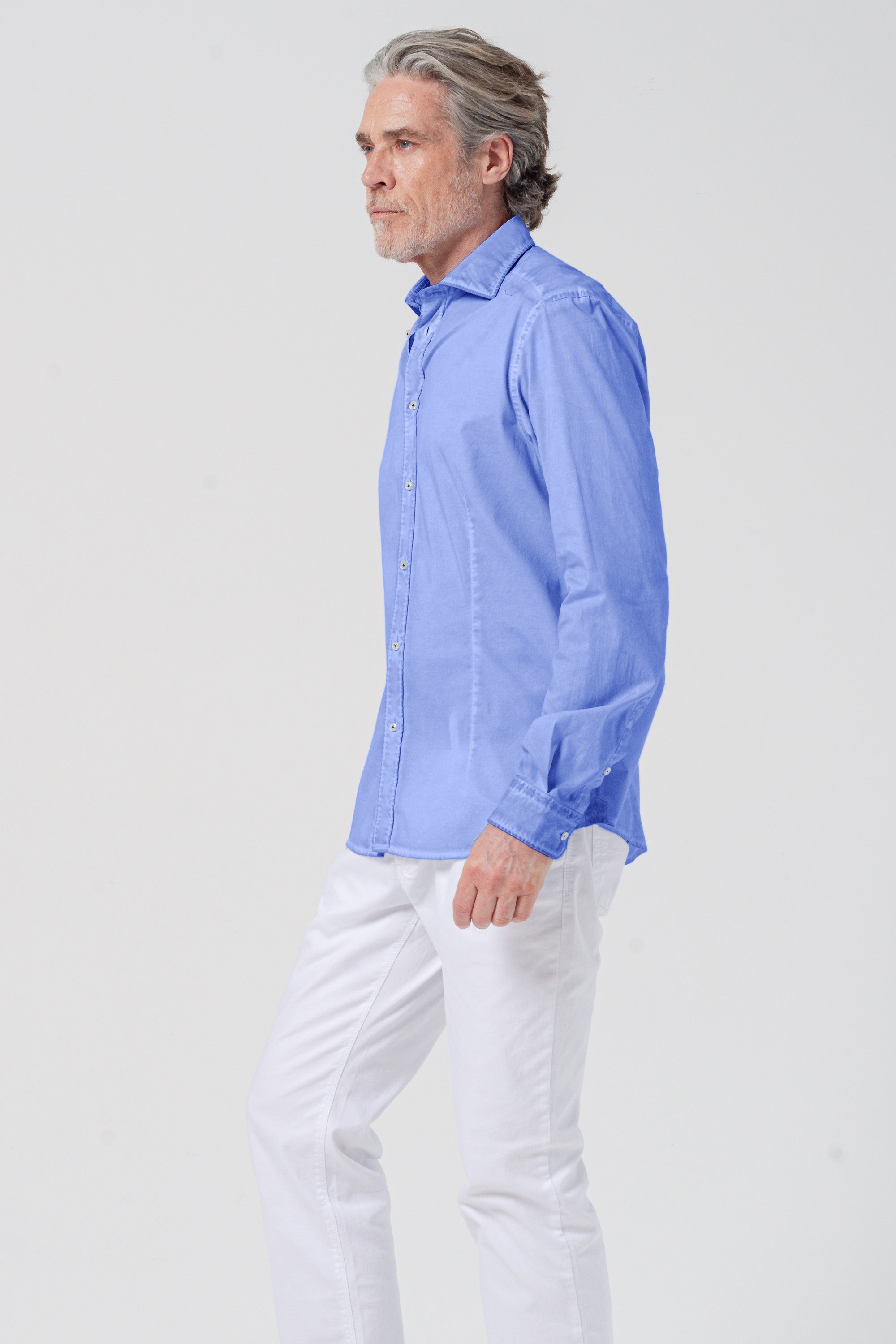 Slim Fit Poplin Shirt - Bay