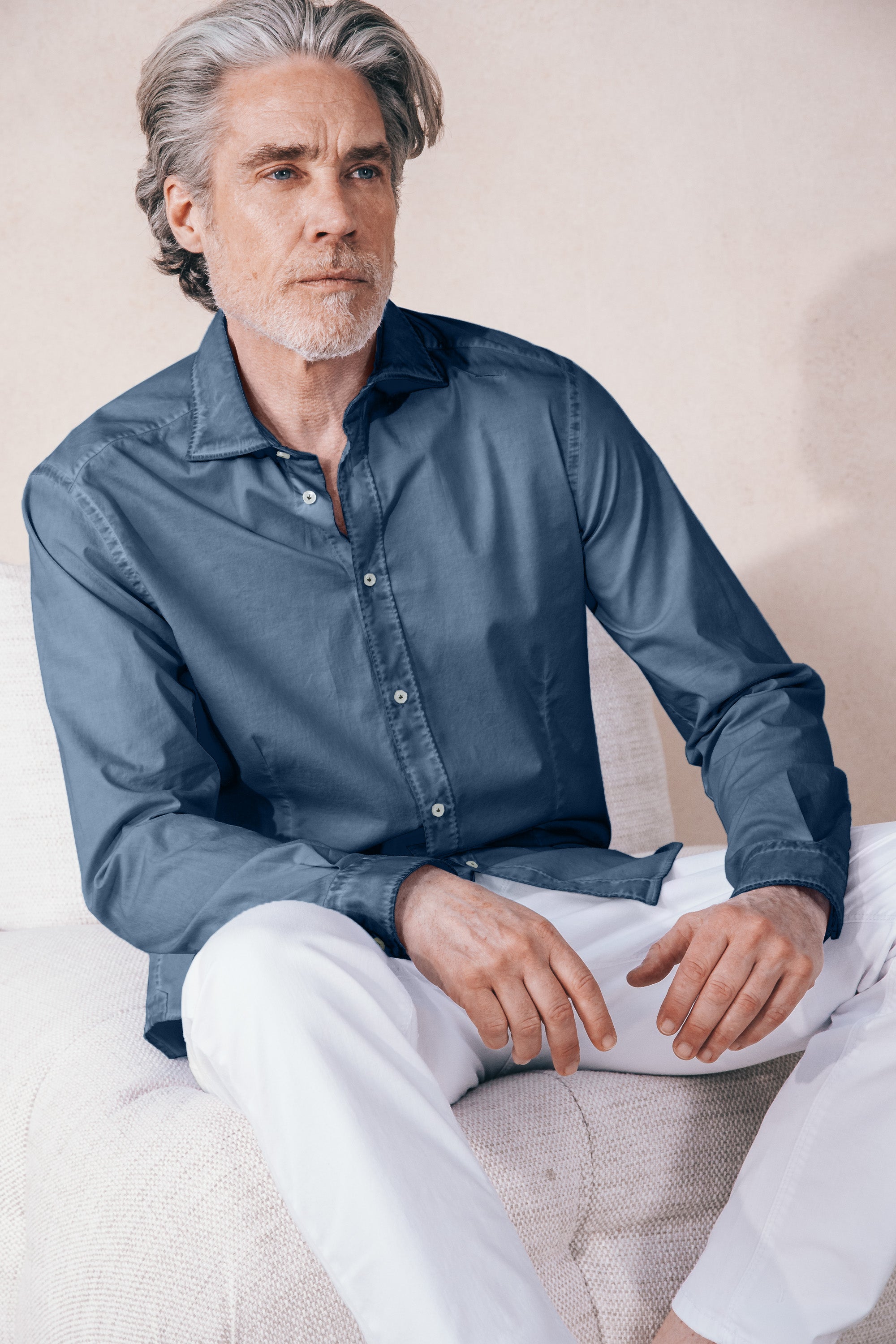 Slim Fit Poplin Shirt - Jeans
