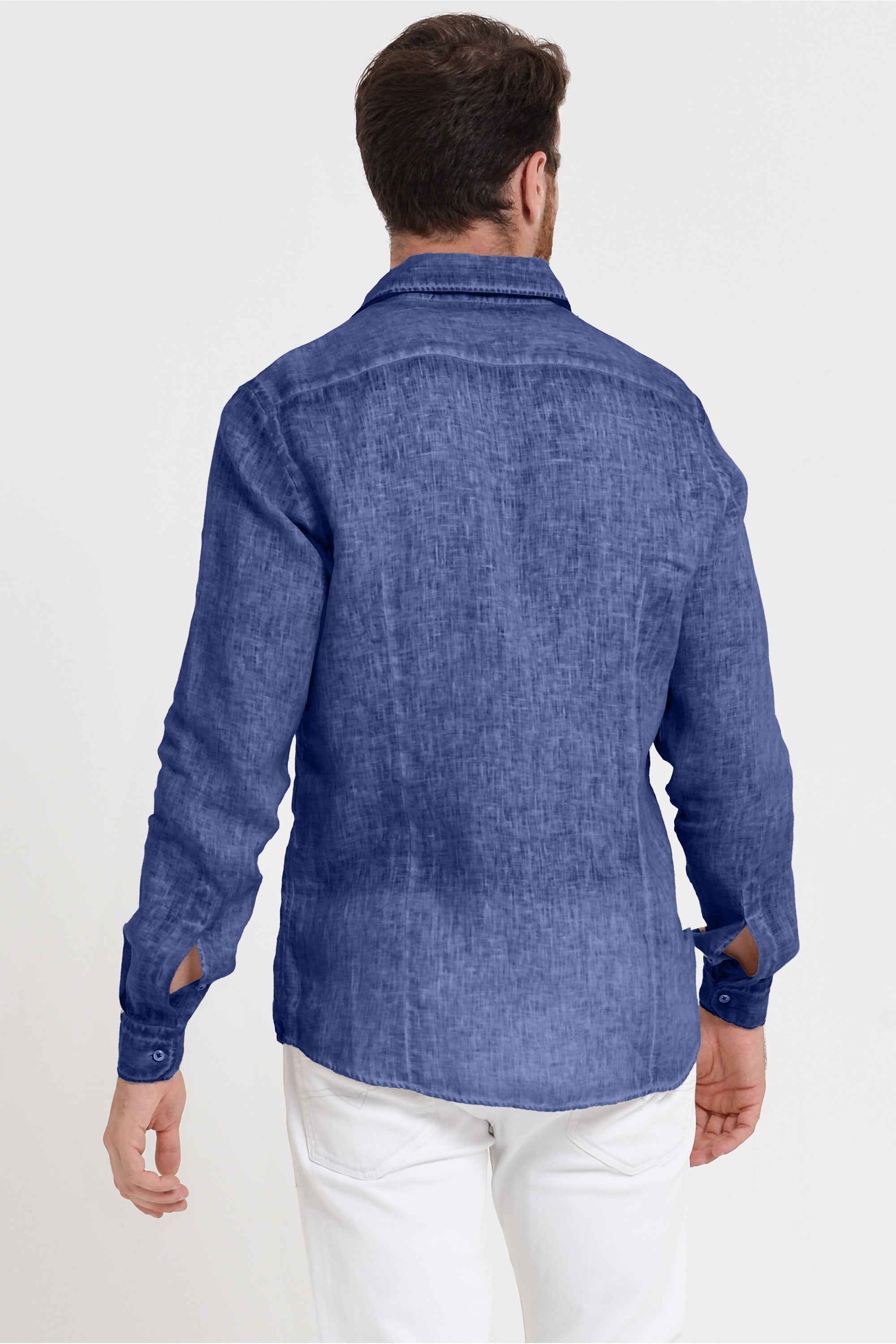 Camicia Slim Lino - Whale