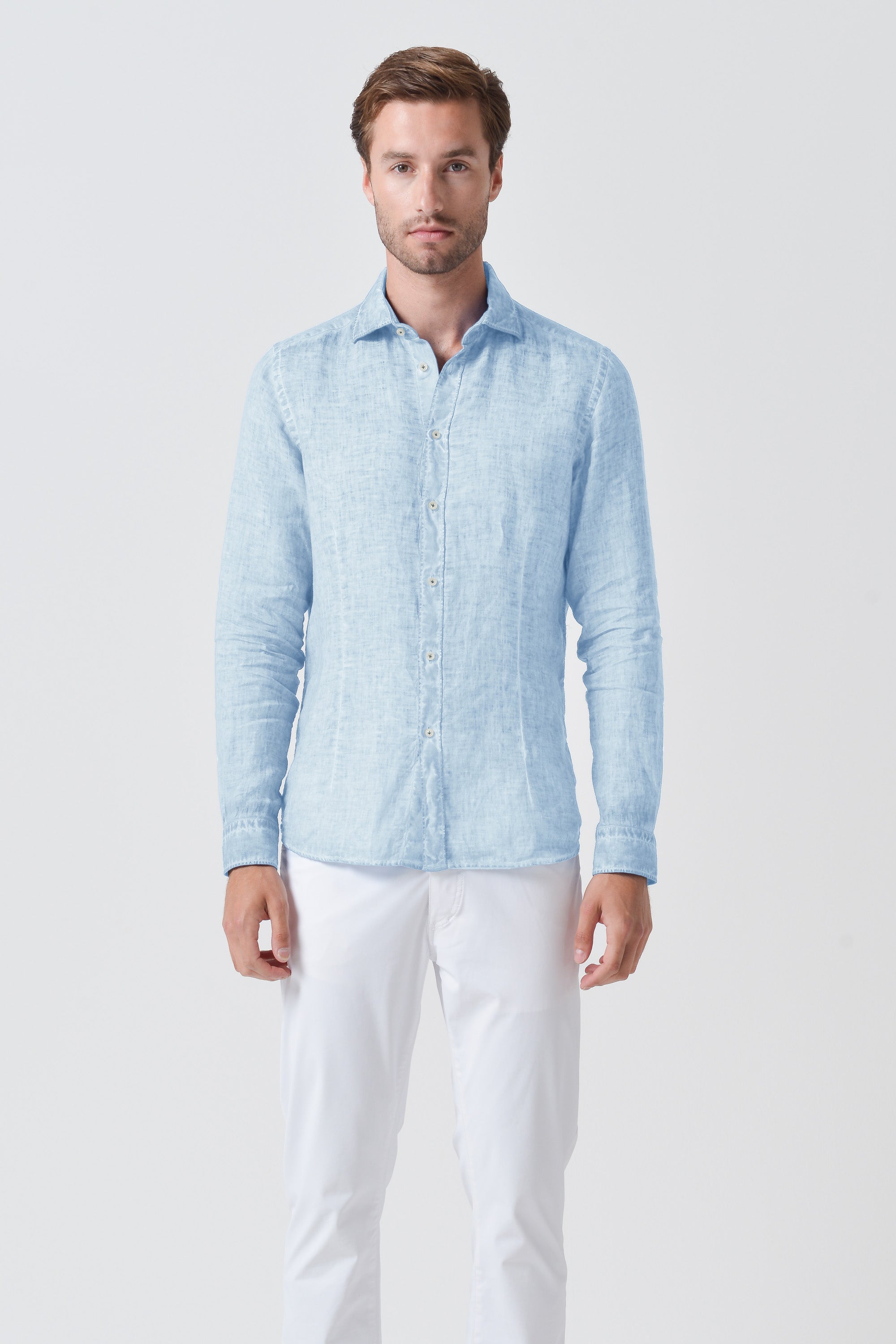 Slim Fit Linen Shirt - Aria