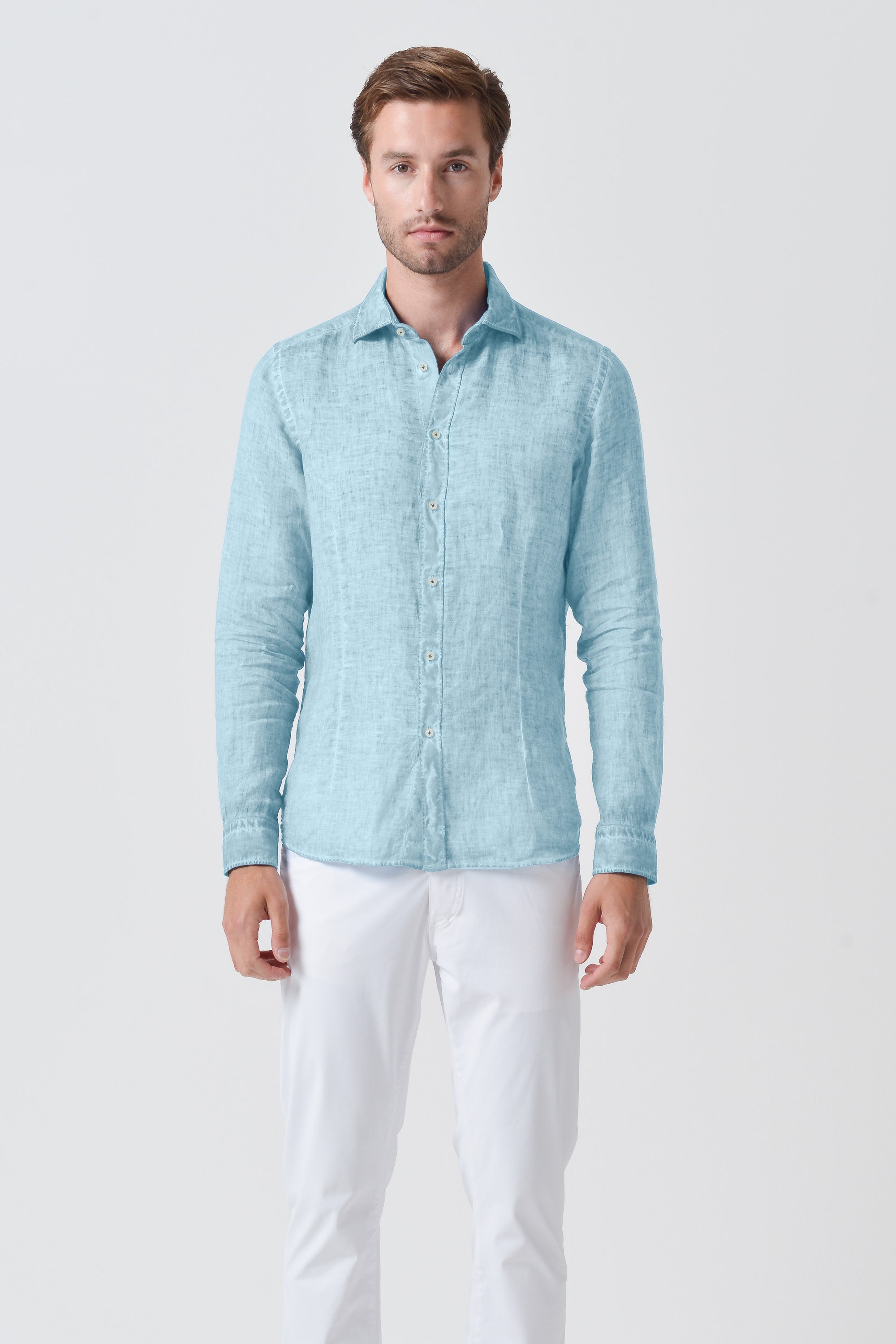 Camicia Slim Lino - Bora Bora