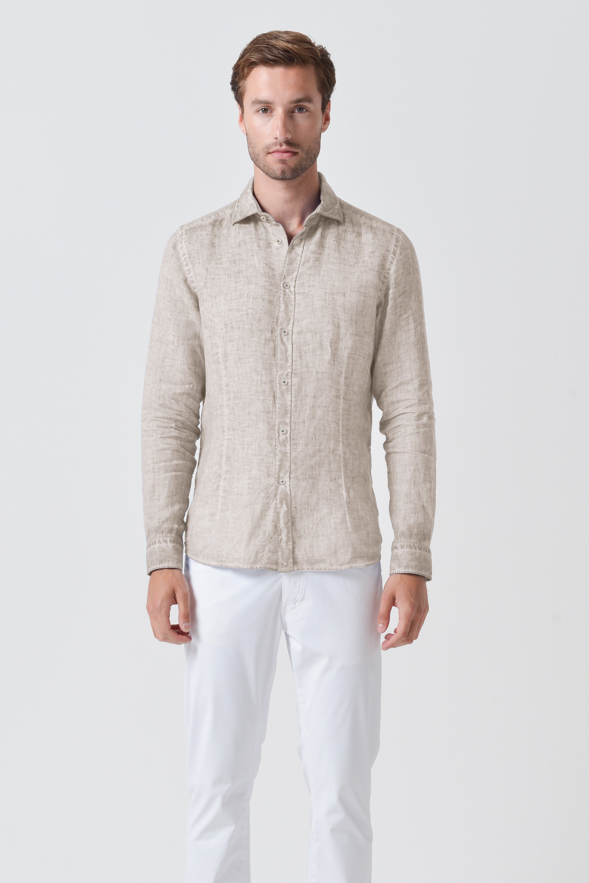 Slim Fit Linen Shirt - Canapa