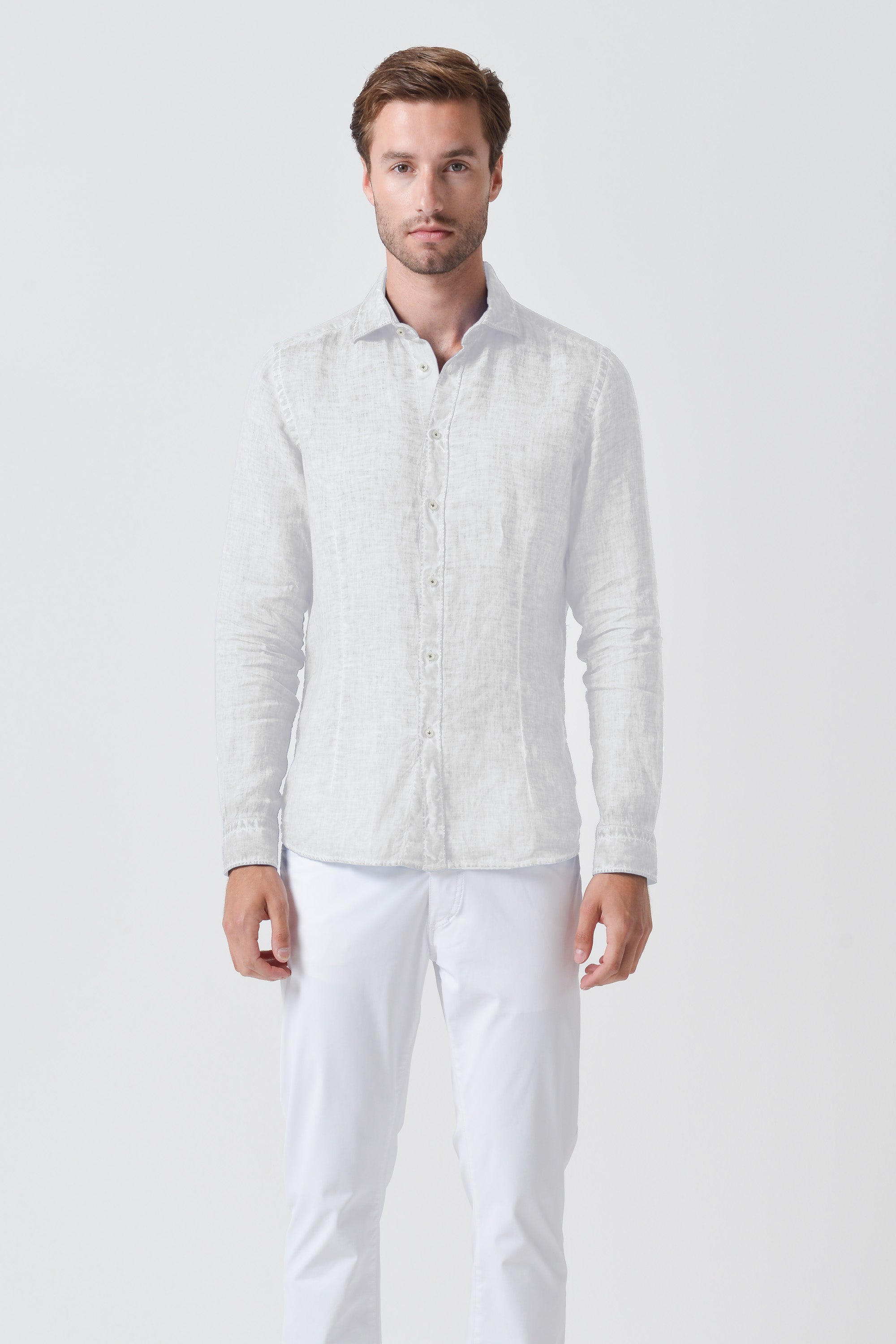 Camicia French Lino - Bianco