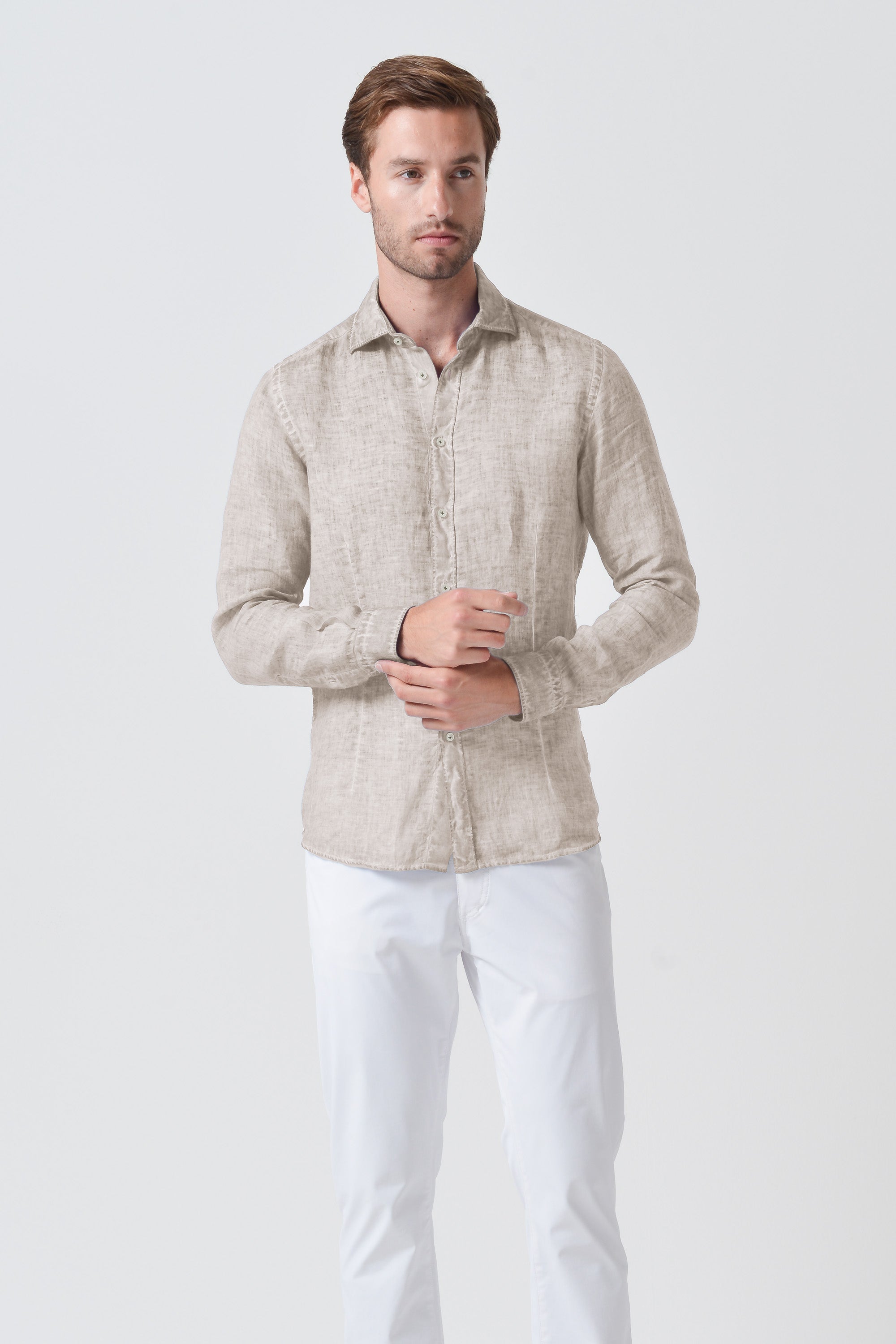 Slim Fit Linen Shirt - Canapa