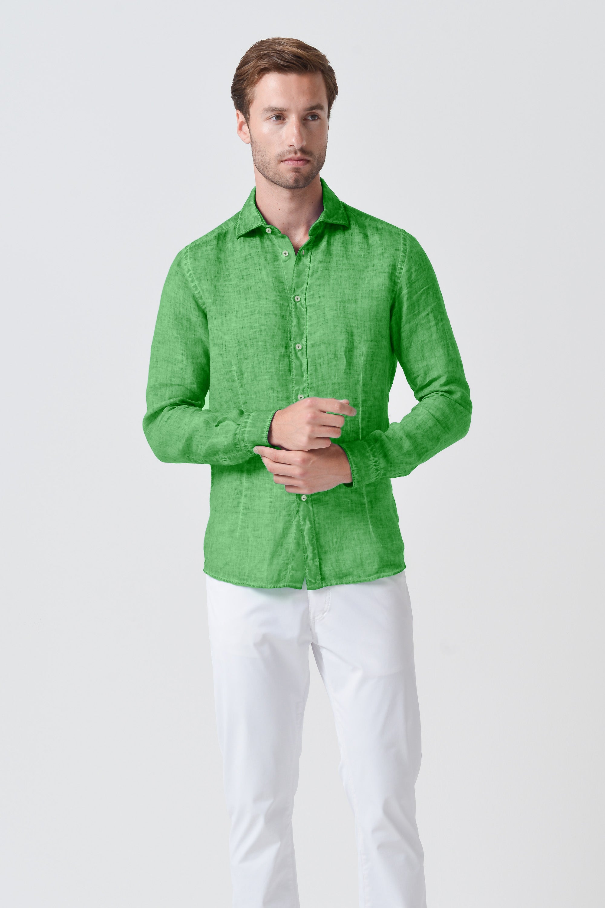 Slim Fit Linen Shirt - Martinica