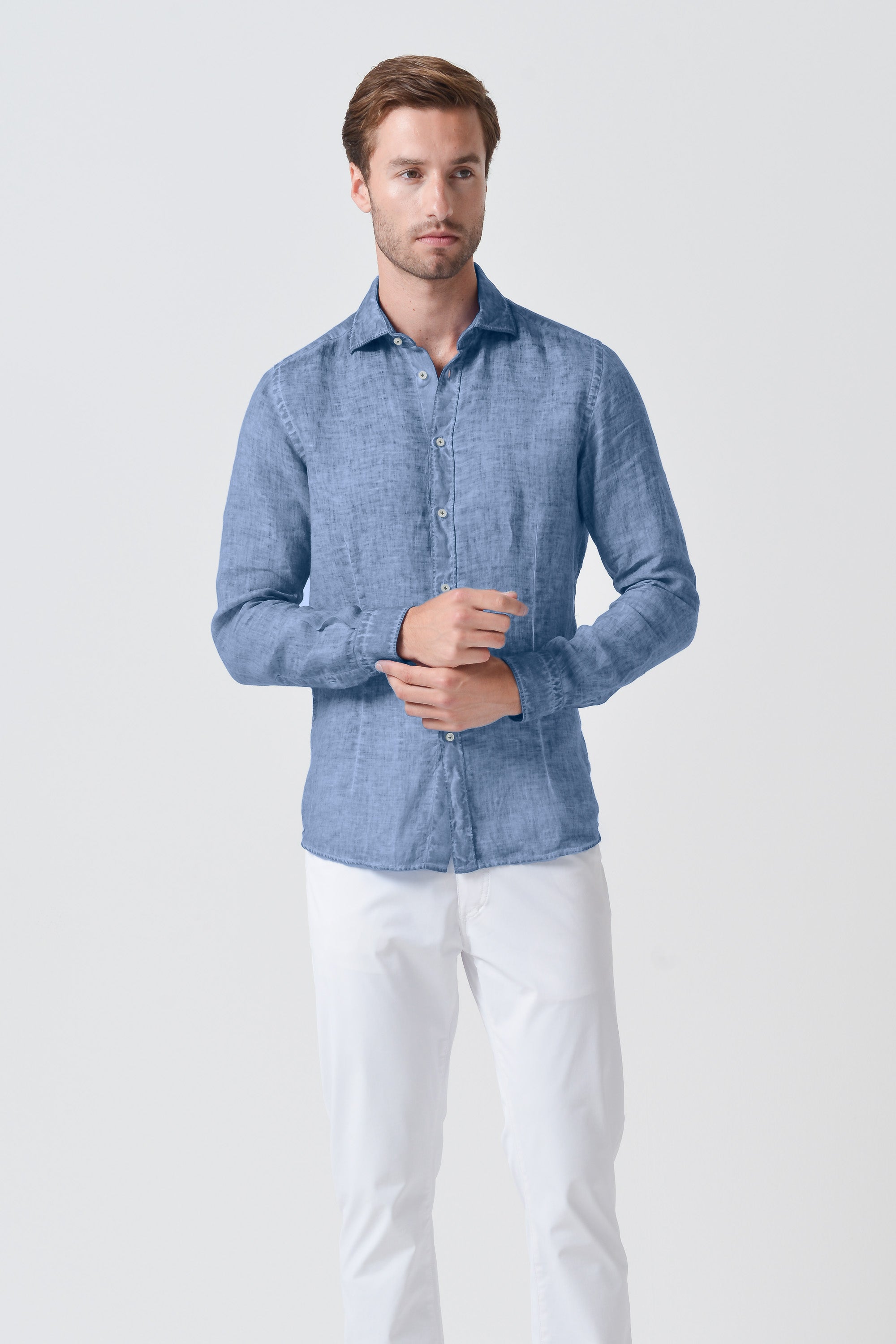 Camicia Slim Lino - Polar