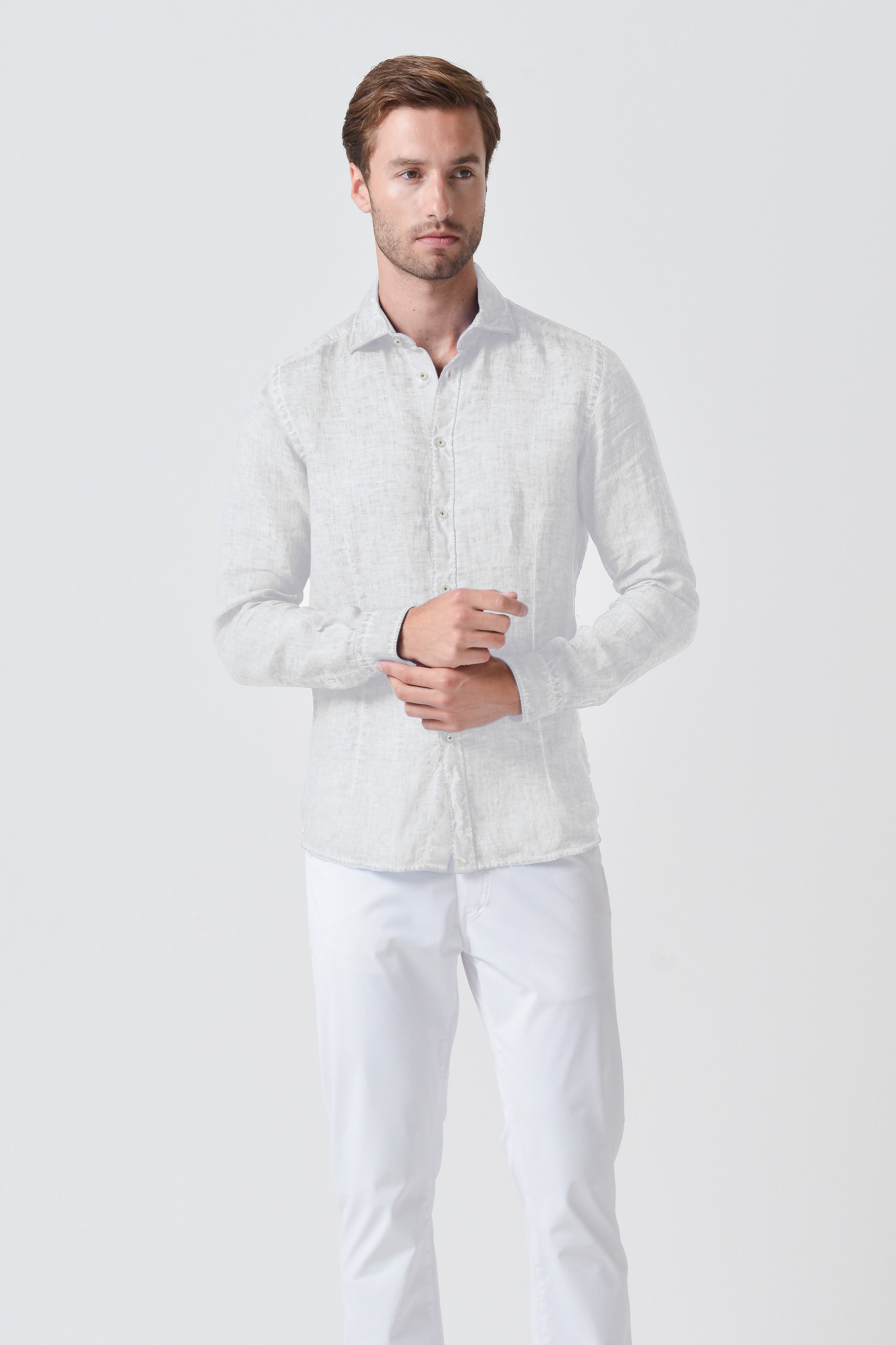 Camicia French Lino - Bianco