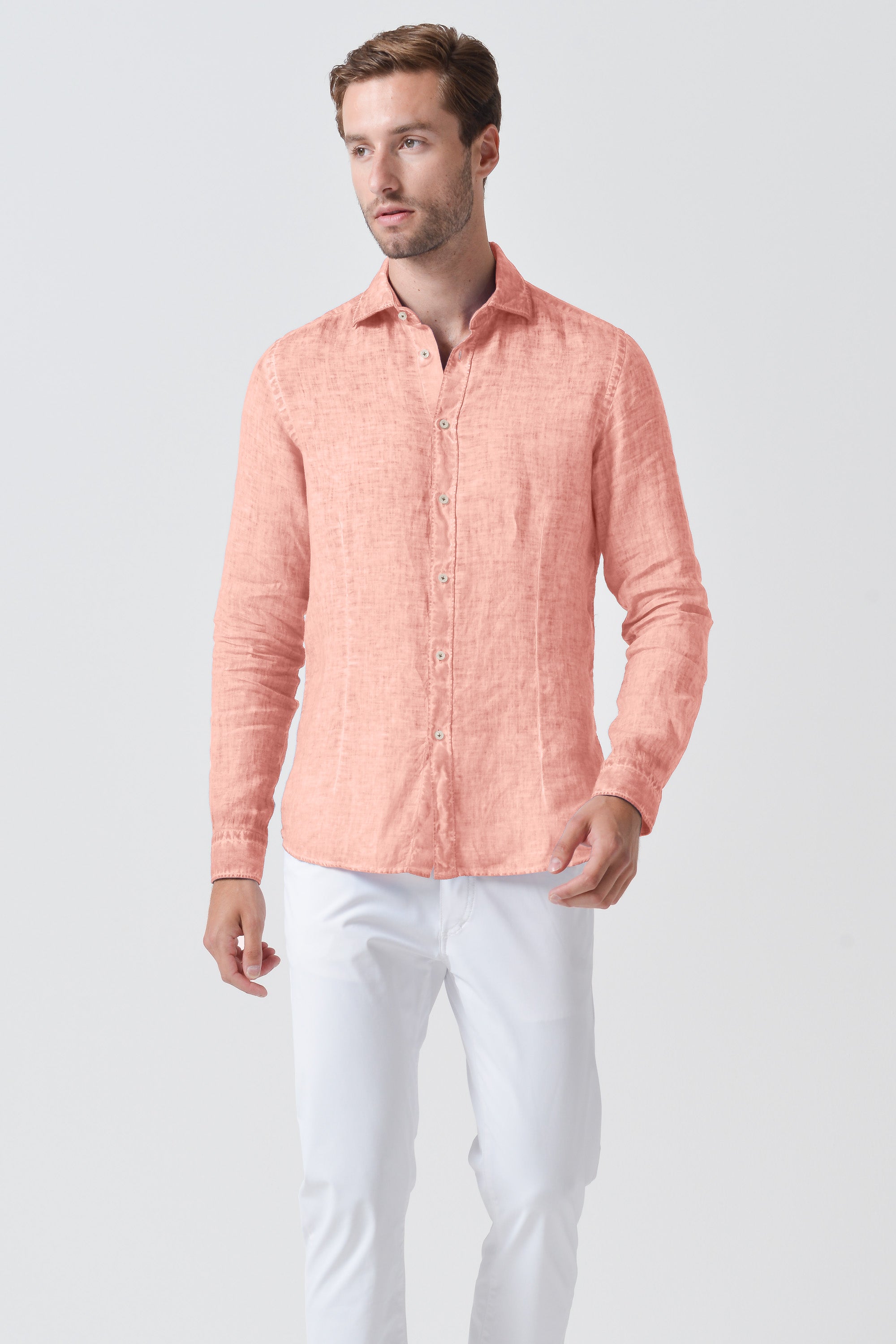 Slim Fit Linen Shirt - Barbuda