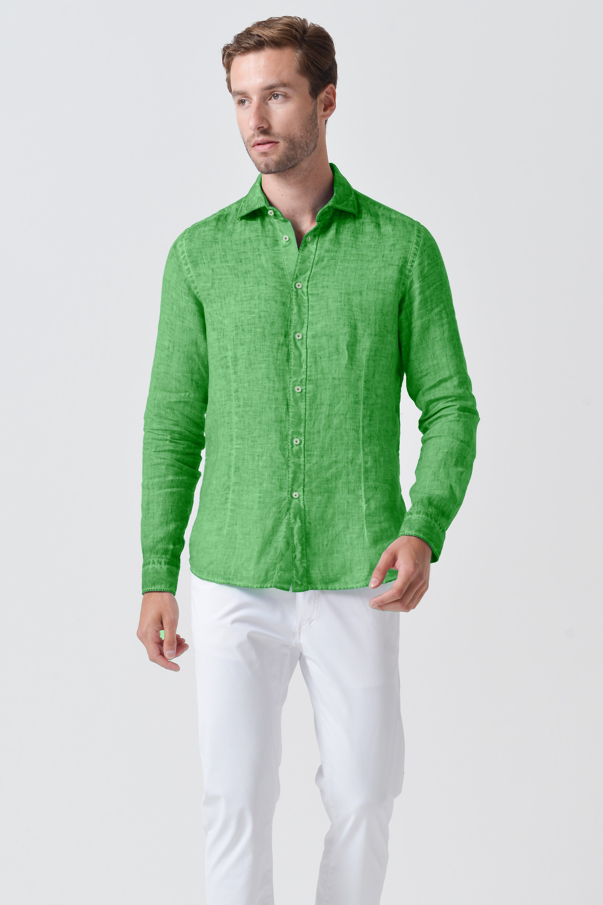 Slim Fit Linen Shirt - Martinica