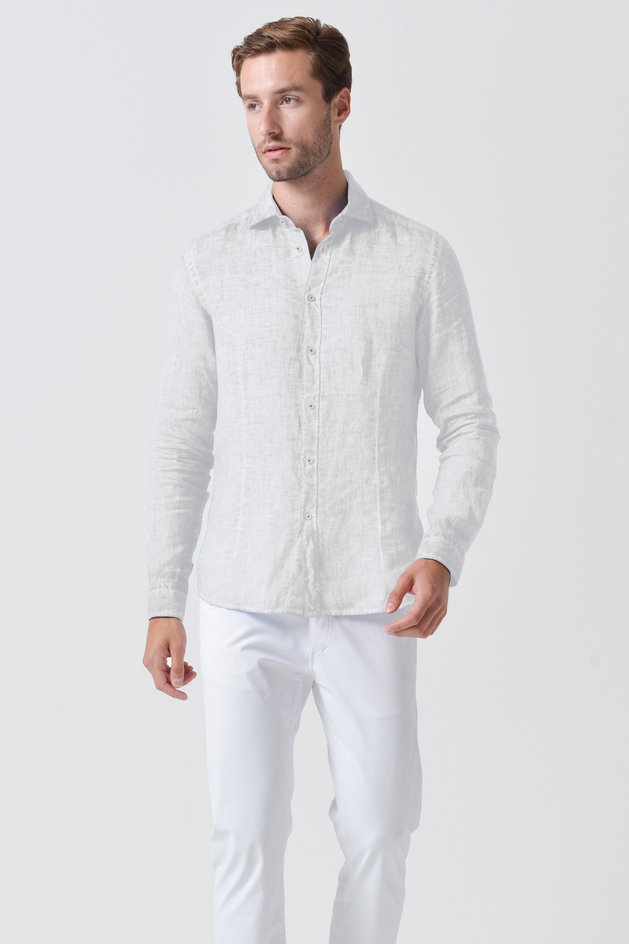 Camicia French Lino - Bianco