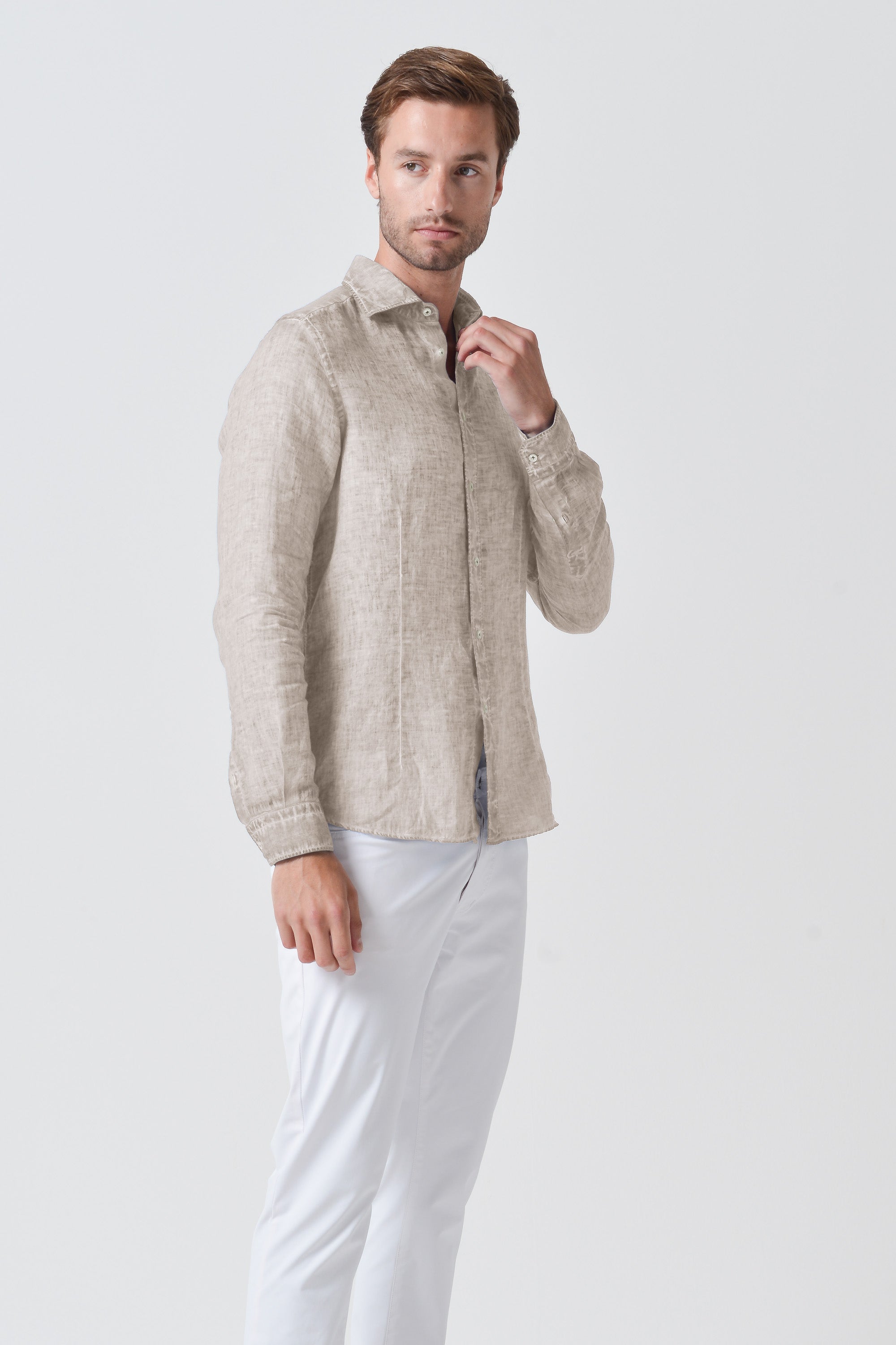 Slim Fit Linen Shirt - Canapa