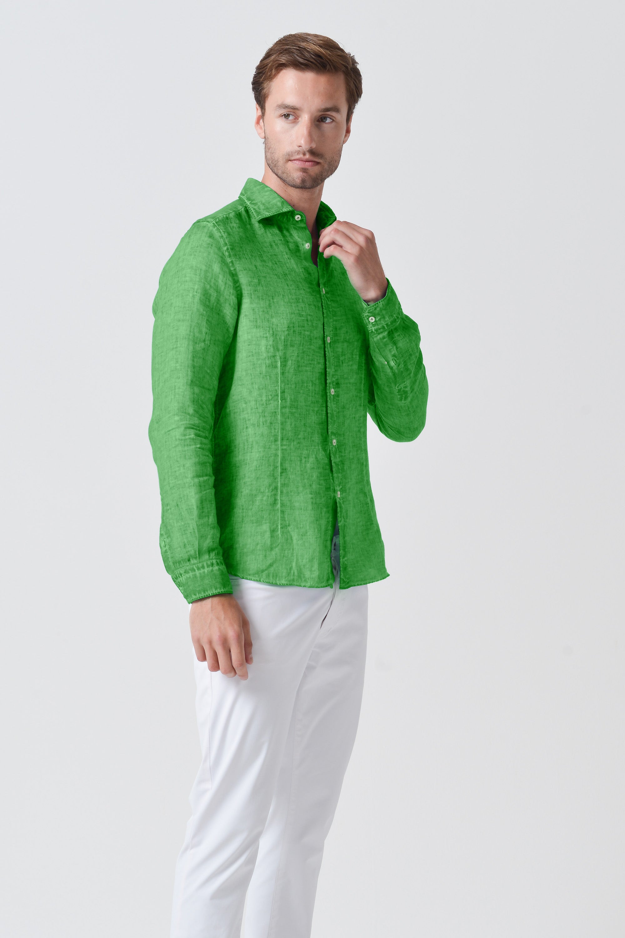 Slim Fit Linen Shirt - Martinica