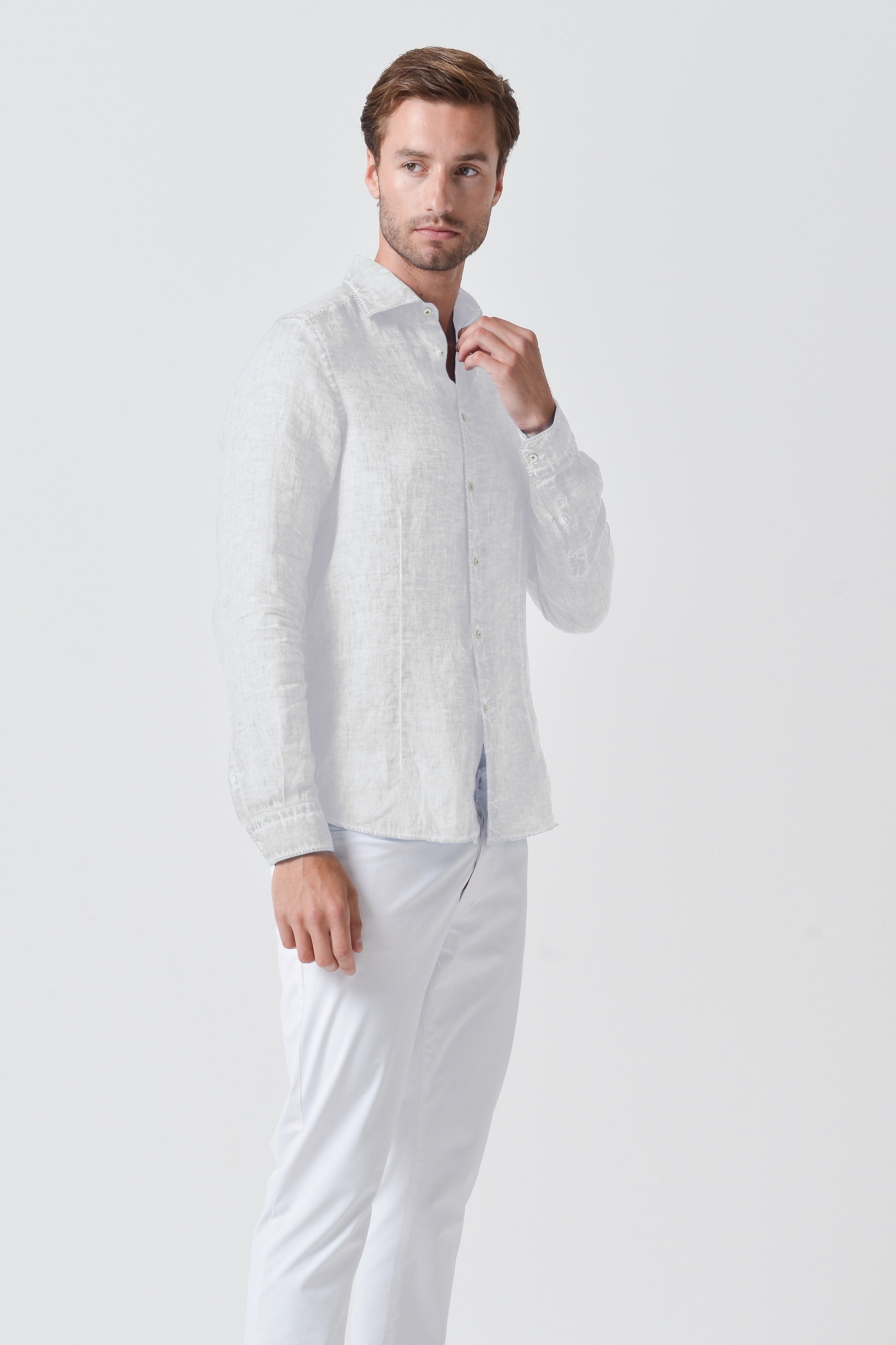Camicia French Lino - Bianco