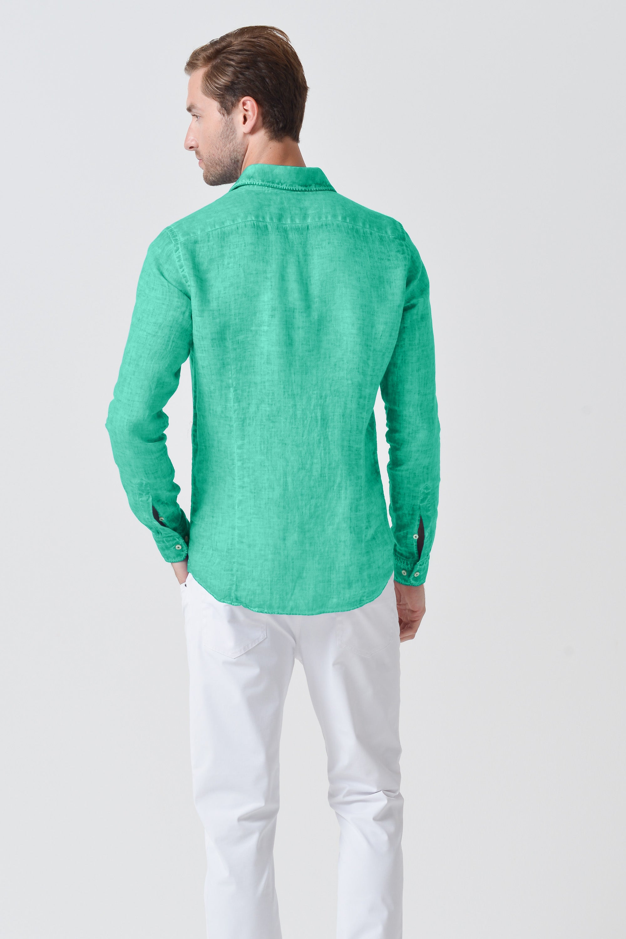 Camicia Slim Lino - Jungle