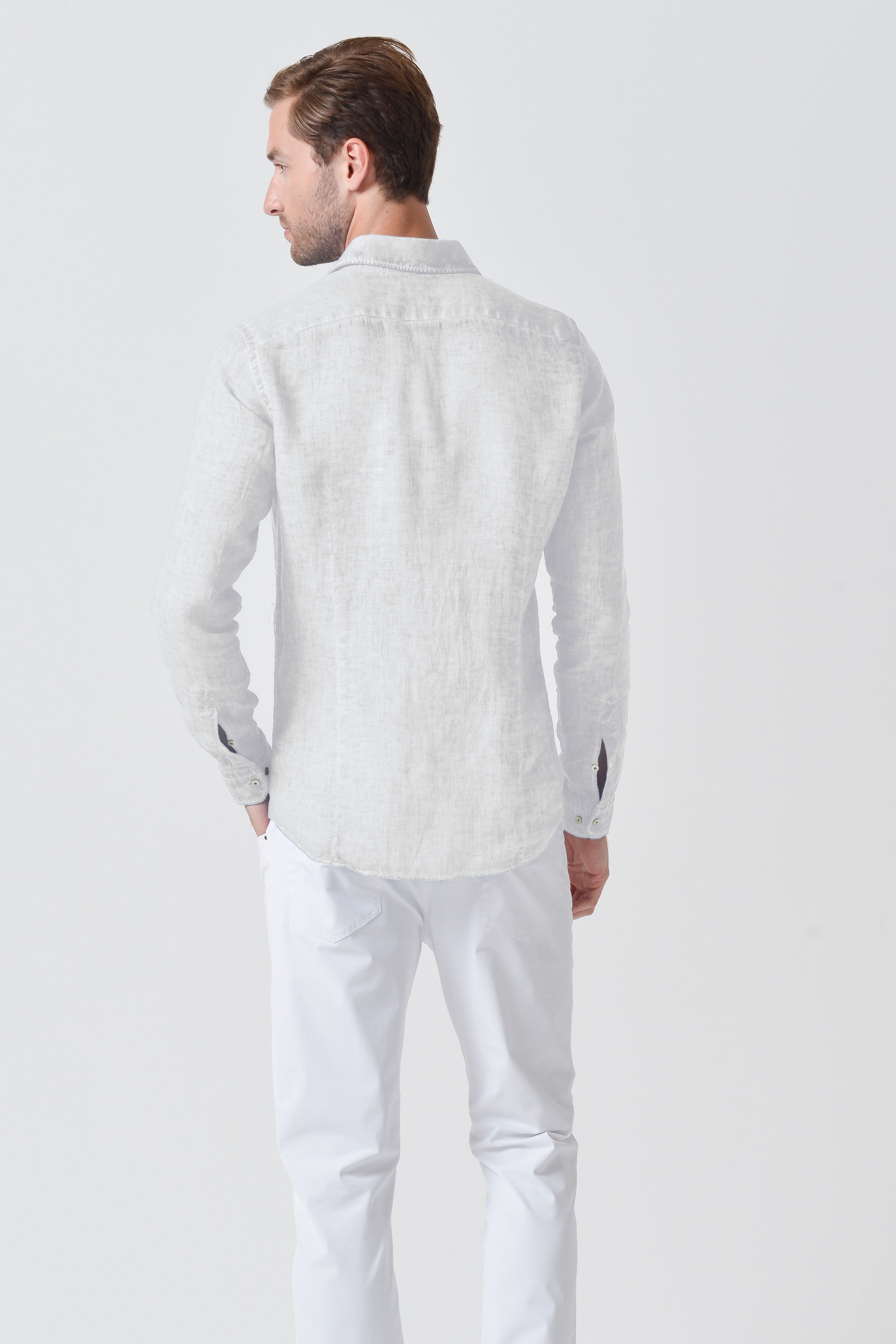 Camicia French Lino - Bianco