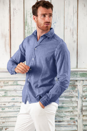 Camicia in voile slim fit - Whale