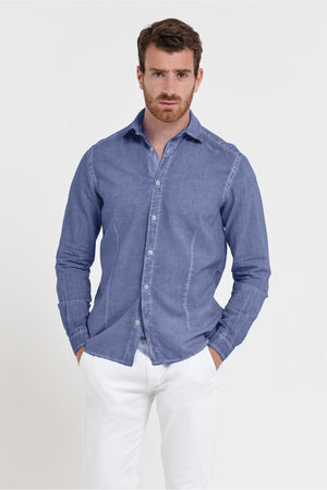 Slim Fit Voile Shirt - Whale
