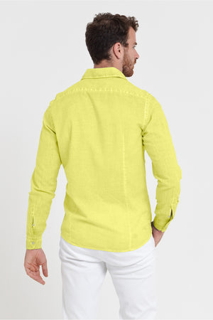 Camicia in Voile Slim Fit - Lime