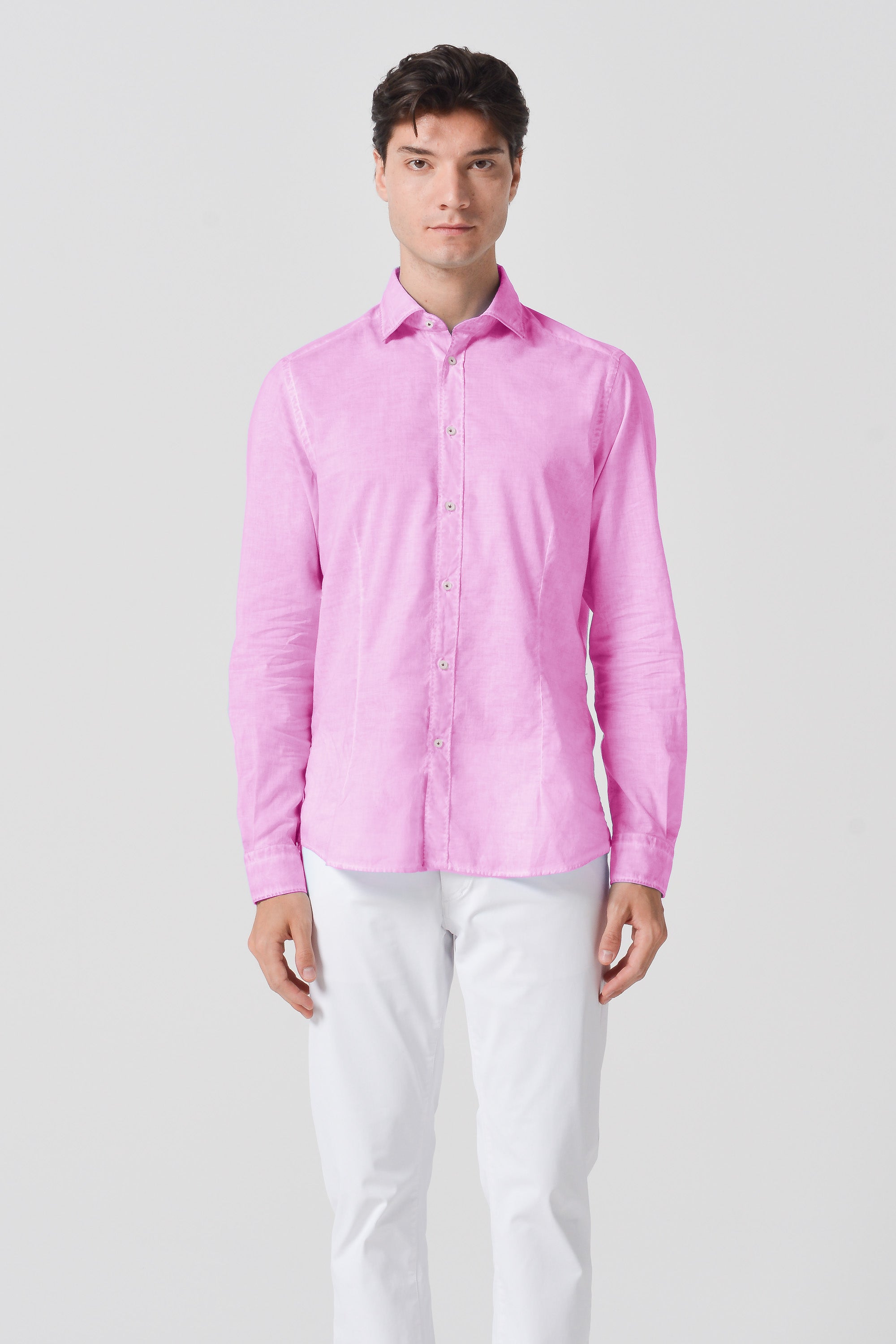 Slim Fit Voile Shirt - Candy